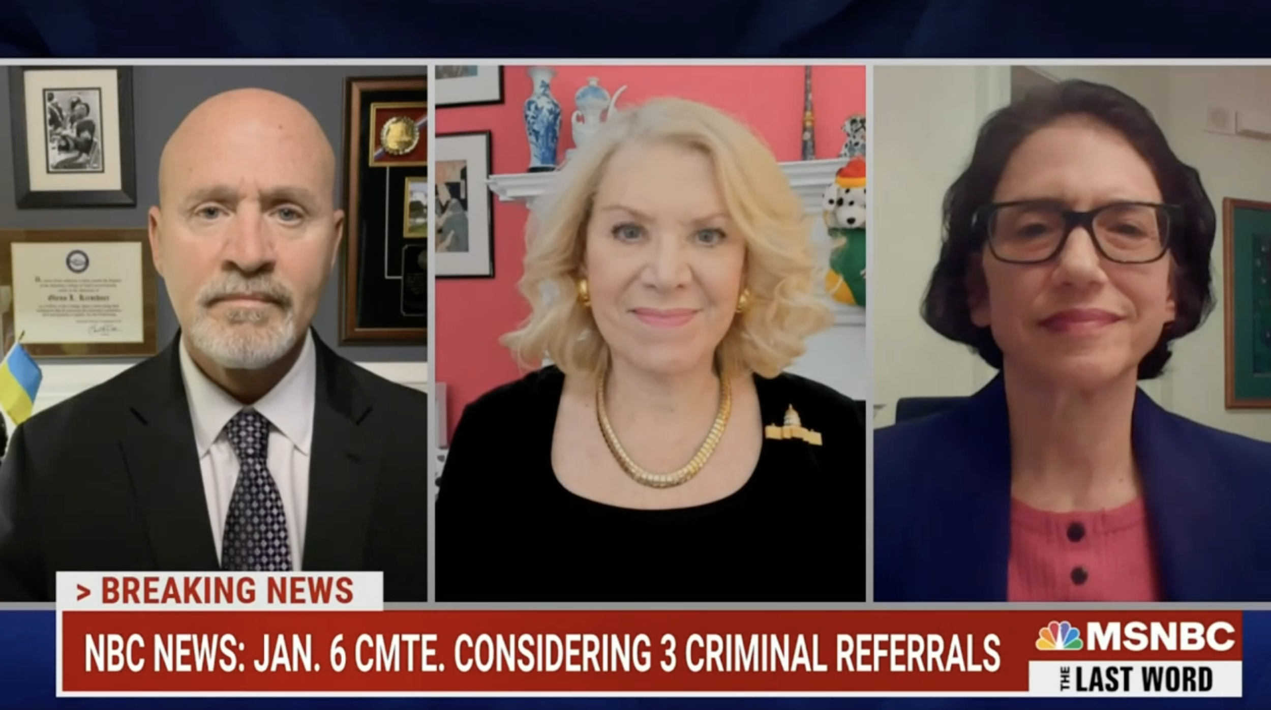 NBC News: Jan. 6 Cmte. Considering 3 Criminal Referrals