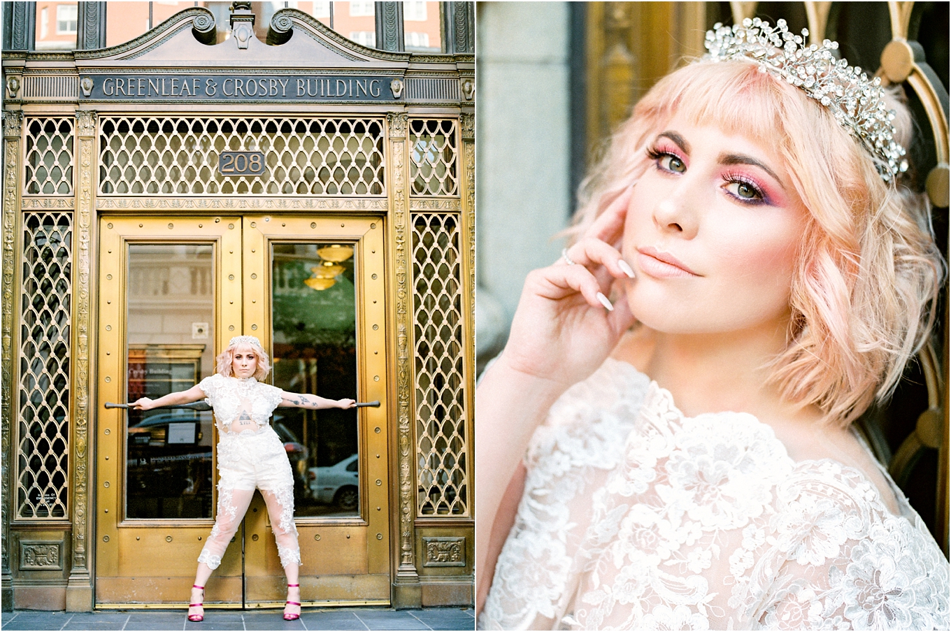 Lisa Silva Photography- Ponte Vedra Beach and Jacksonville, Florida Fine Art Film Wedding Photography- Bridal Jumpsuit Shoot in Downtown Jacksonville, FL_0011.jpg