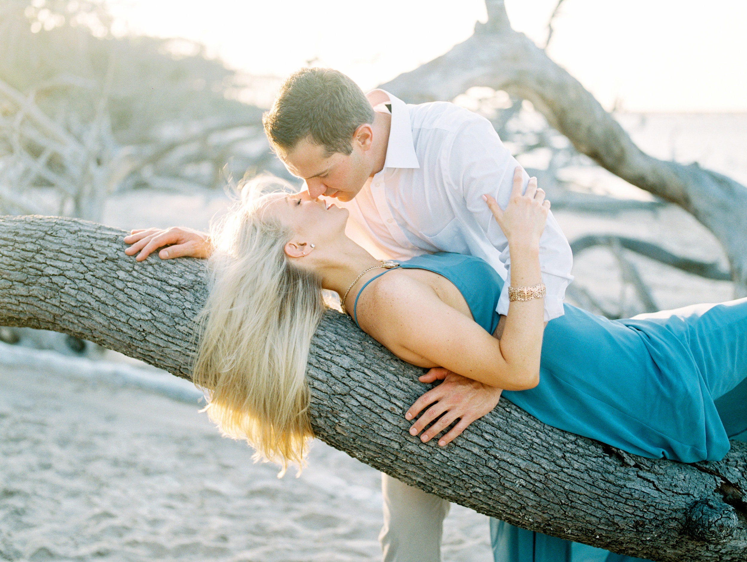 Sara and Shawn's Beachy Summer Engagement Session at Big Talbot Island  | Jacksonville, Ponte Vedra Beach, St. Augustine, and Amelia Island, Florida Wedding Photographer