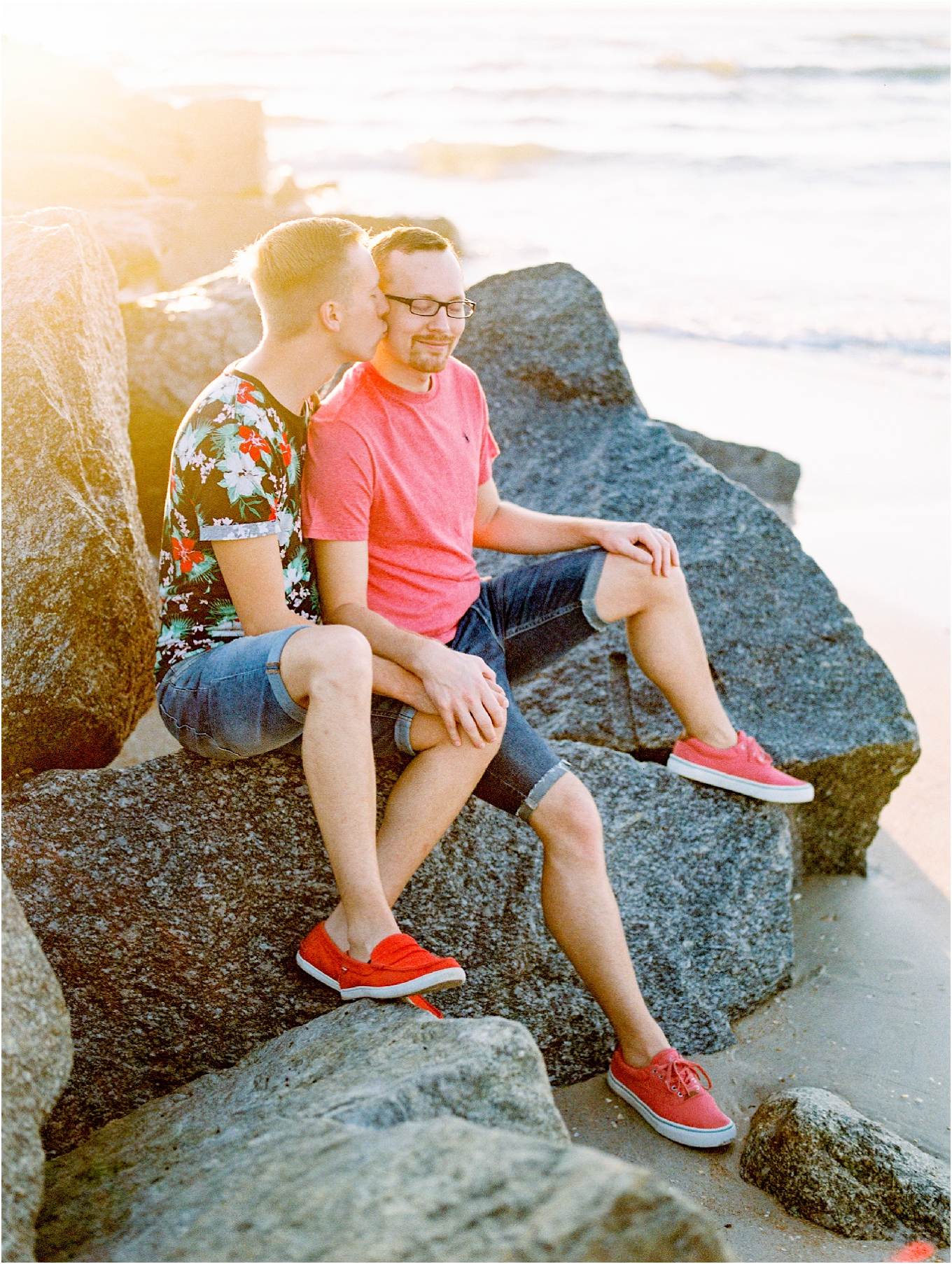 Lisa Silva Photography- Ponte Vedra Beach, St. Augustine and Jacksonville, Florida Fine Art Film Wedding Photography- Sunrise Engagement Shoot at  Vilano Beach_0042.jpg