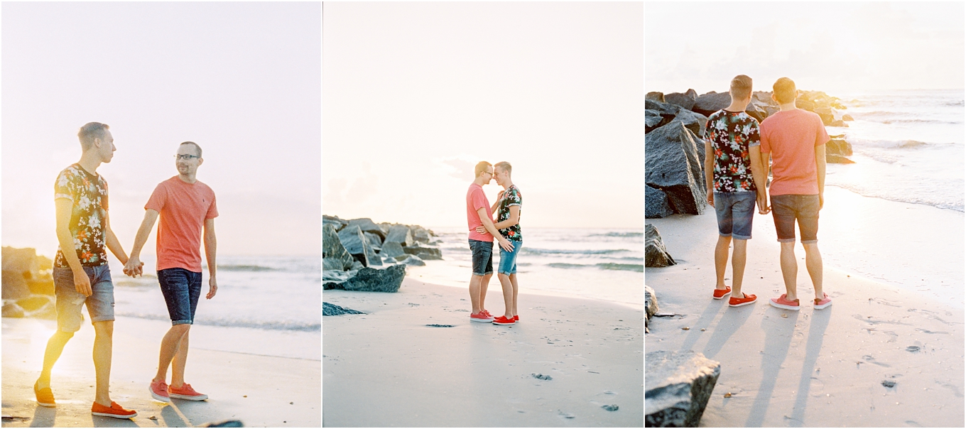 Lisa Silva Photography- Ponte Vedra Beach, St. Augustine and Jacksonville, Florida Fine Art Film Wedding Photography- Sunrise Engagement Shoot at  Vilano Beach_0049.jpg