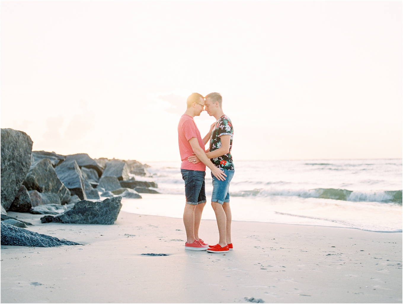 Lisa Silva Photography- Ponte Vedra Beach, St. Augustine and Jacksonville, Florida Fine Art Film Wedding Photography- Sunrise Engagement Shoot at  Vilano Beach_0051.jpg