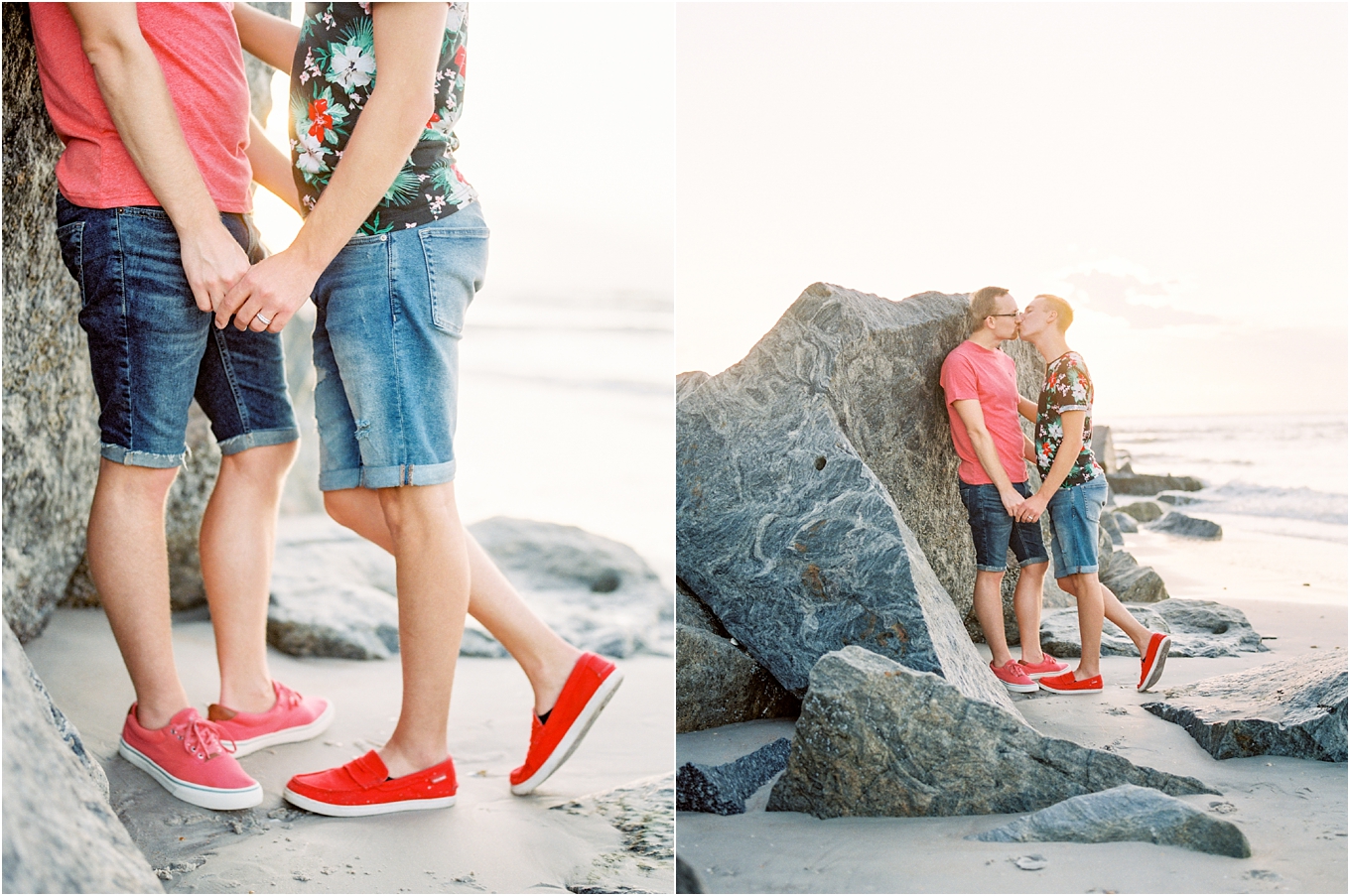 Lisa Silva Photography- Ponte Vedra Beach, St. Augustine and Jacksonville, Florida Fine Art Film Wedding Photography- Sunrise Engagement Shoot at  Vilano Beach_0055.jpg