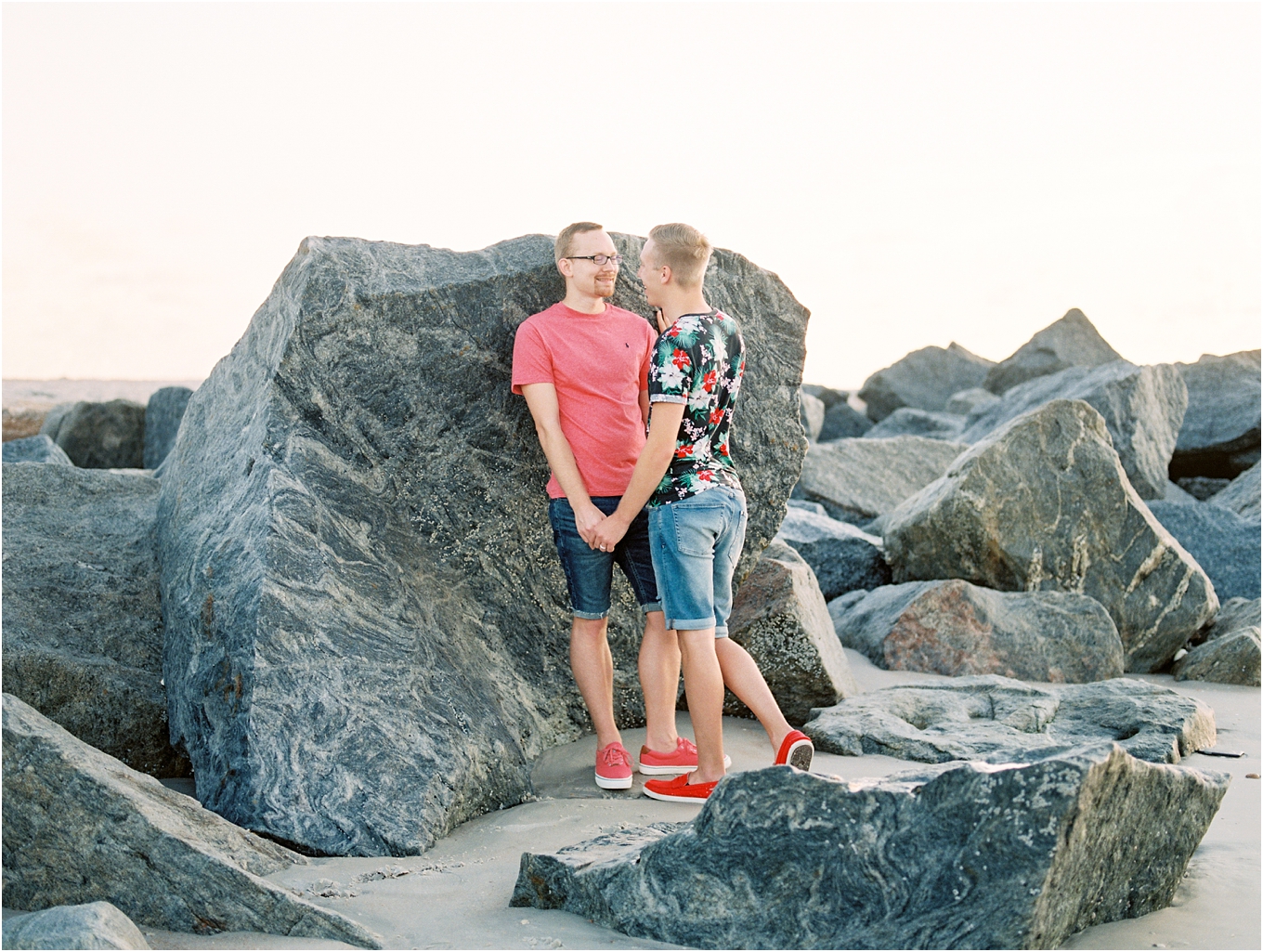 Lisa Silva Photography- Ponte Vedra Beach, St. Augustine and Jacksonville, Florida Fine Art Film Wedding Photography- Sunrise Engagement Shoot at  Vilano Beach_0056.jpg