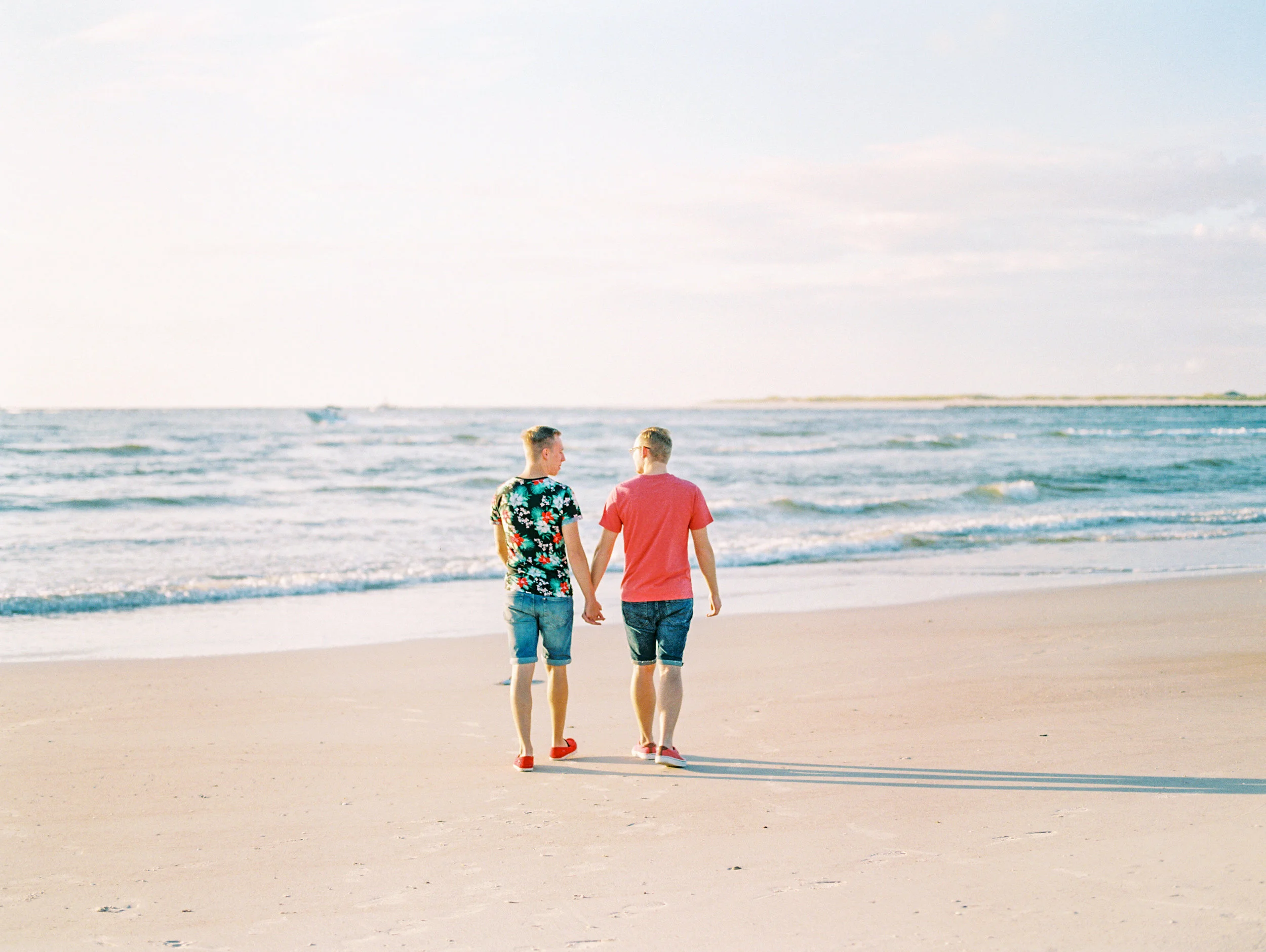 Bryan and Justin's Sunrise Engagement Session-Vilano Beach, and St. Augustine, Florida  | Jacksonville, Ponte Vedra Beach, St. Augustine, and Amelia Island, Florida Wedding Photographer