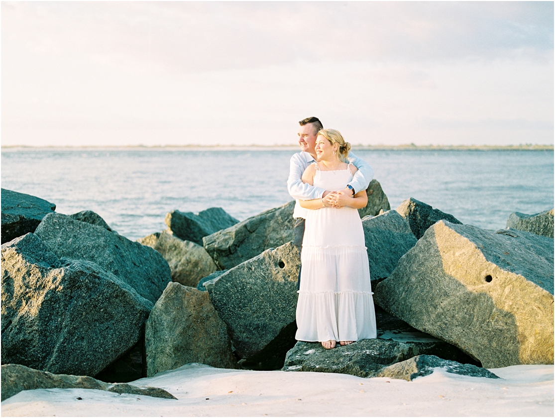 Lisa Silva Photography- Ponte Vedra Beach, St. Augustine and Jacksonville, Florida Fine Art Film Wedding Photography- Sunrise Engagement Session at  Vilano Beach_0006.jpg