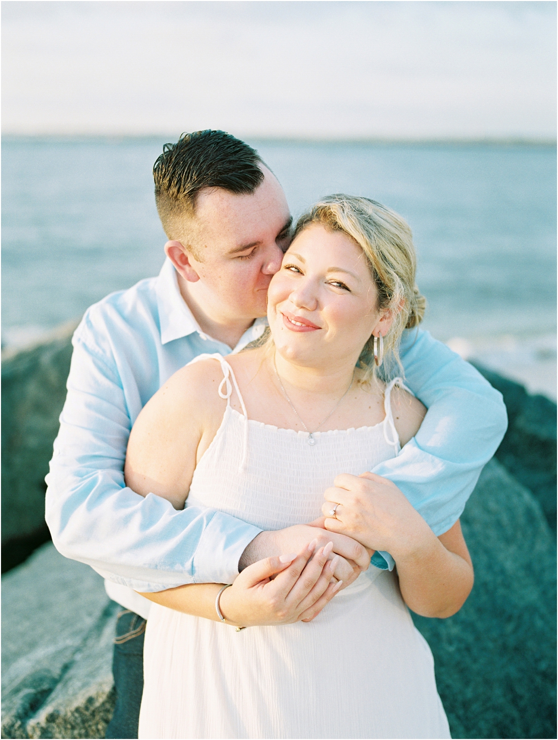 Lisa Silva Photography- Ponte Vedra Beach, St. Augustine and Jacksonville, Florida Fine Art Film Wedding Photography- Sunrise Engagement Session at  Vilano Beach_0007.jpg