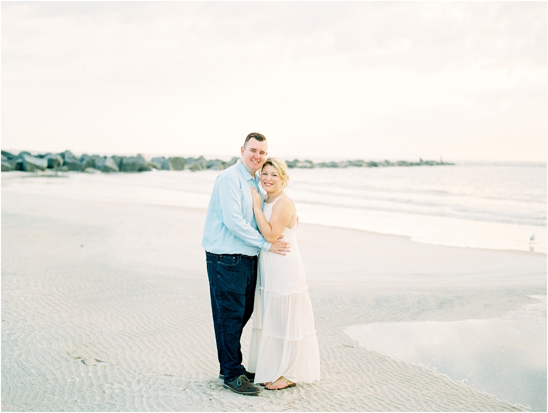 Lisa Silva Photography- Ponte Vedra Beach, St. Augustine and Jacksonville, Florida Fine Art Film Wedding Photography- Sunrise Engagement Session at  Vilano Beach_0011.jpg