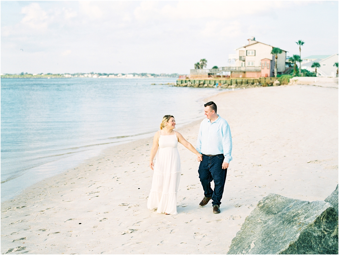 Lisa Silva Photography- Ponte Vedra Beach, St. Augustine and Jacksonville, Florida Fine Art Film Wedding Photography- Sunrise Engagement Session at  Vilano Beach_0012.jpg