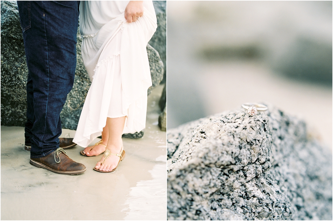 Lisa Silva Photography- Ponte Vedra Beach, St. Augustine and Jacksonville, Florida Fine Art Film Wedding Photography- Sunrise Engagement Session at  Vilano Beach_0015.jpg