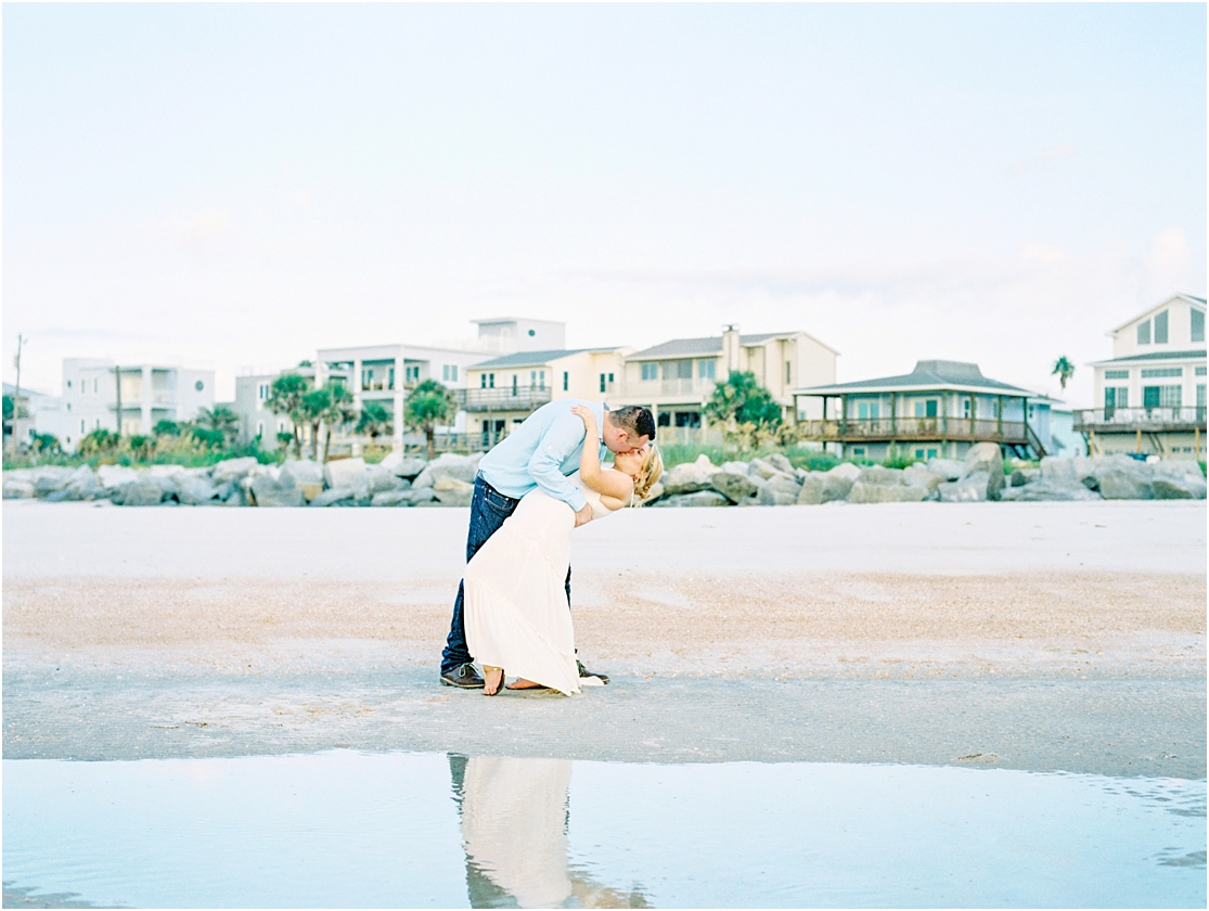 Lisa Silva Photography- Ponte Vedra Beach, St. Augustine and Jacksonville, Florida Fine Art Film Wedding Photography- Sunrise Engagement Session at  Vilano Beach_0018.jpg