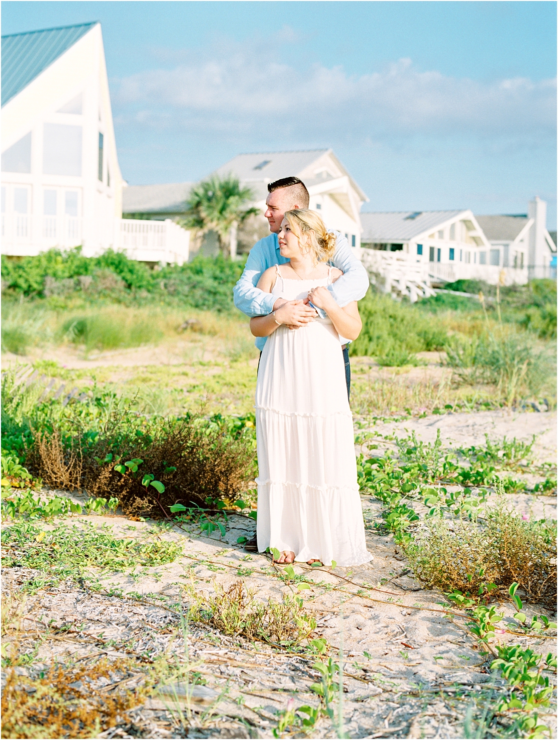 Lisa Silva Photography- Ponte Vedra Beach, St. Augustine and Jacksonville, Florida Fine Art Film Wedding Photography- Sunrise Engagement Session at  Vilano Beach_0025.jpg