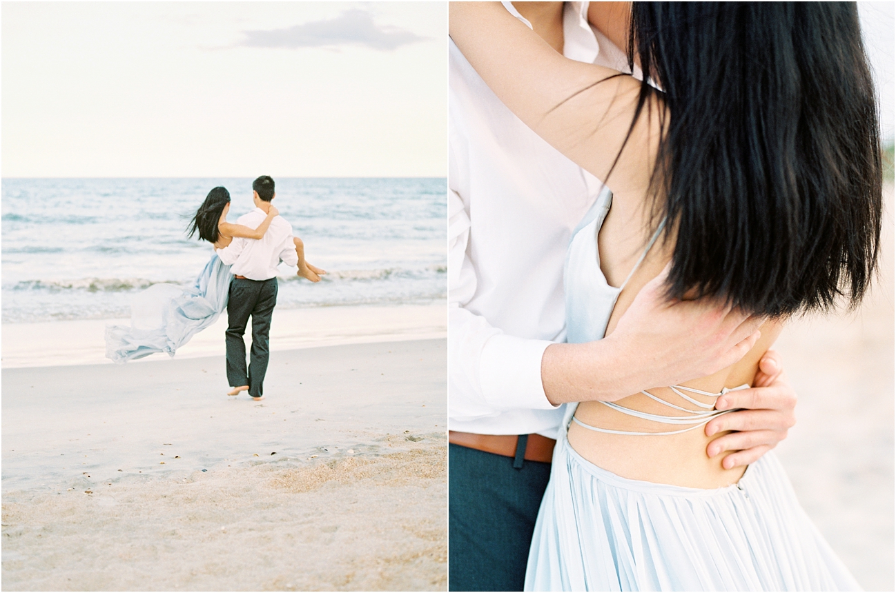 Lisa Silva Photography- Ponte Vedra Beach, St. Augustine and Jacksonville, Florida Fine Art Film Wedding Photography- Sunset Engagement Session at  Guana Beach State Park_0003.jpg