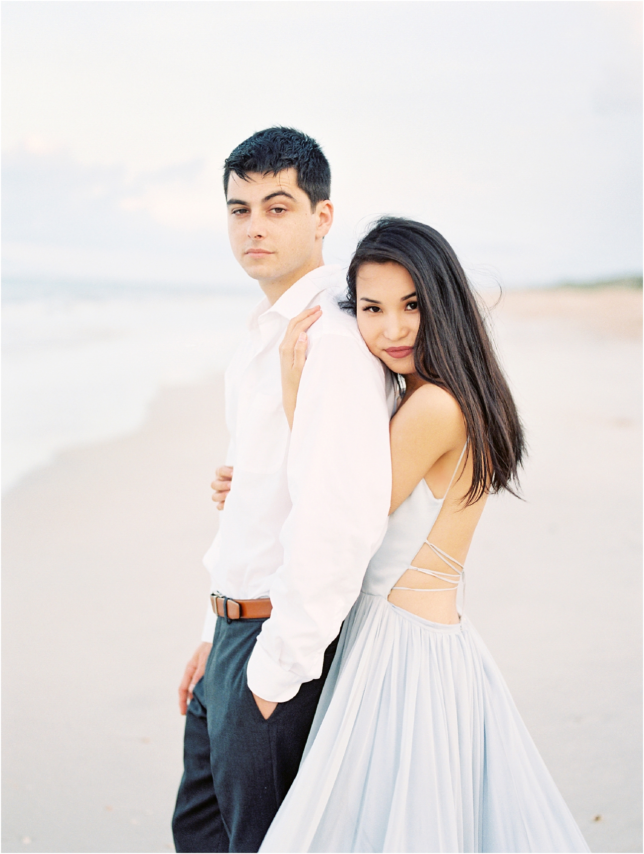 Lisa Silva Photography- Ponte Vedra Beach, St. Augustine and Jacksonville, Florida Fine Art Film Wedding Photography- Sunset Engagement Session at  Guana Beach State Park_0004.jpg