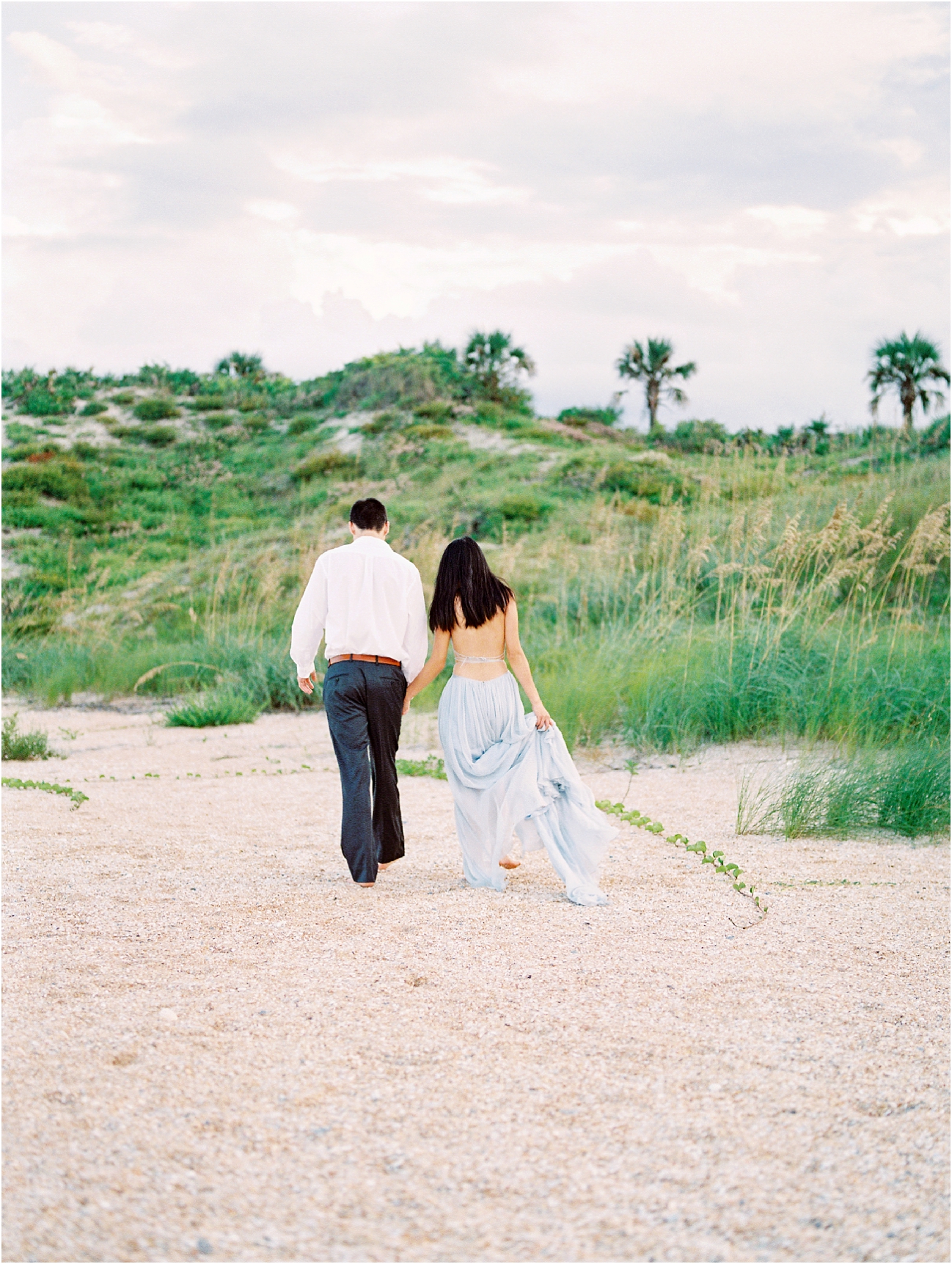 Lisa Silva Photography- Ponte Vedra Beach, St. Augustine and Jacksonville, Florida Fine Art Film Wedding Photography- Sunset Engagement Session at  Guana Beach State Park_0014.jpg