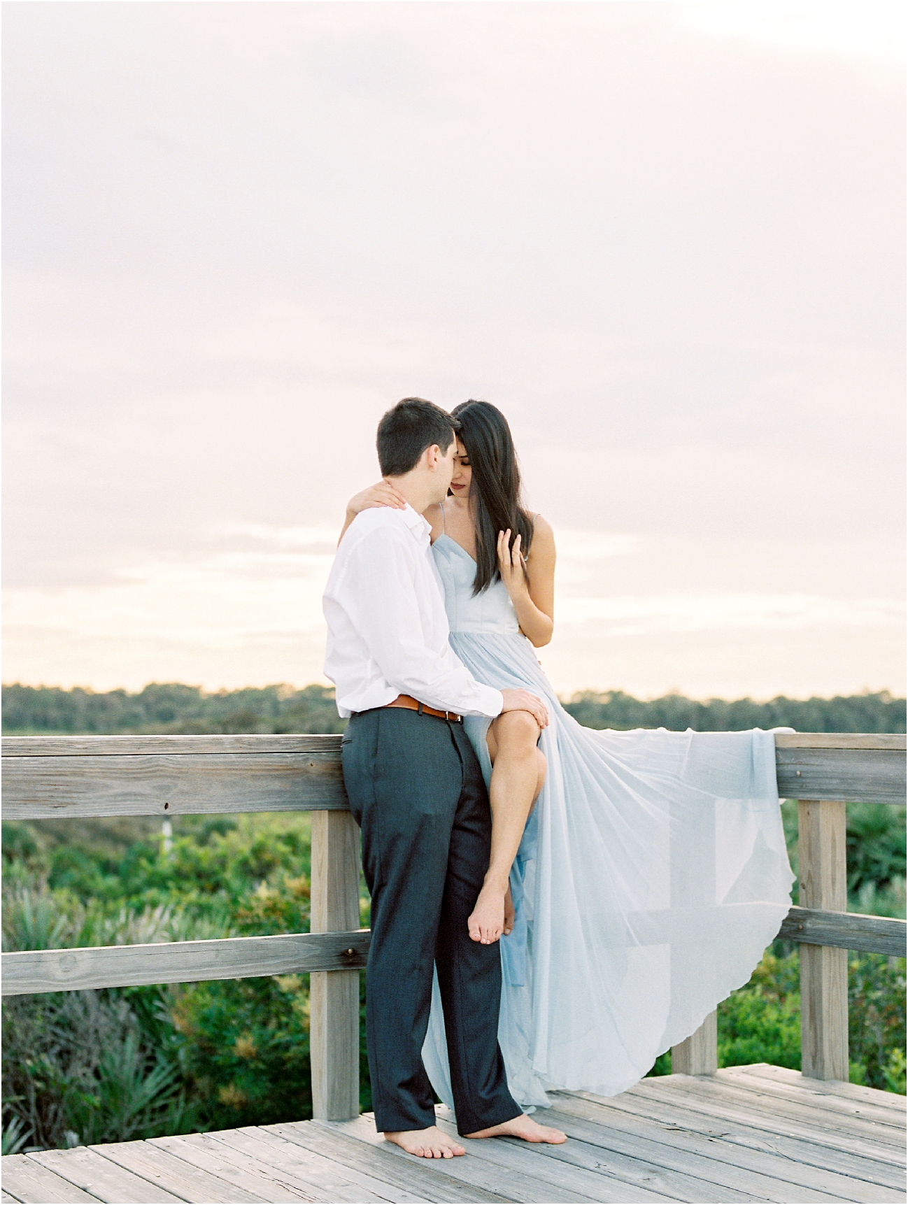 Lisa Silva Photography- Ponte Vedra Beach, St. Augustine and Jacksonville, Florida Fine Art Film Wedding Photography- Sunset Engagement Session at  Guana Beach State Park_0023.jpg