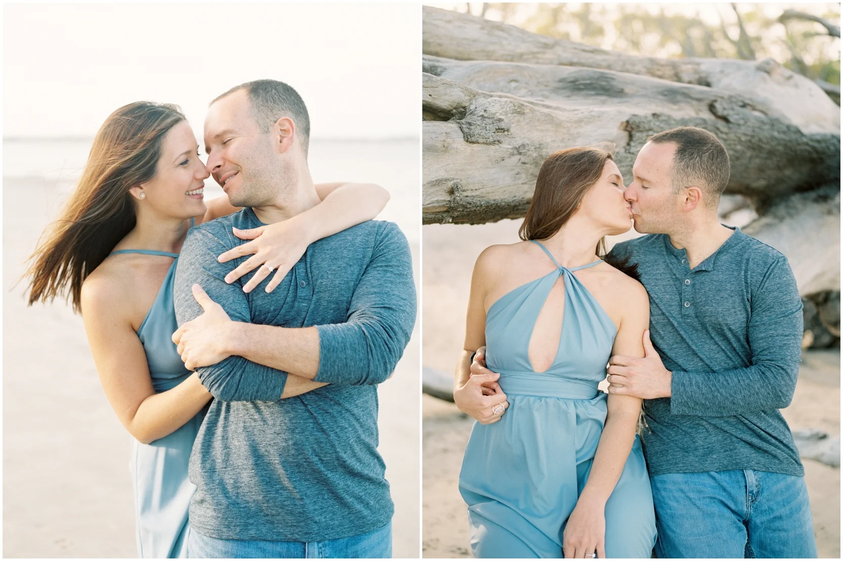Lisa Silva Photography -Engagement Session at Big Talbot Island- Jacksonville and North East Florida Fine Art Film Photographer_0033.jpg