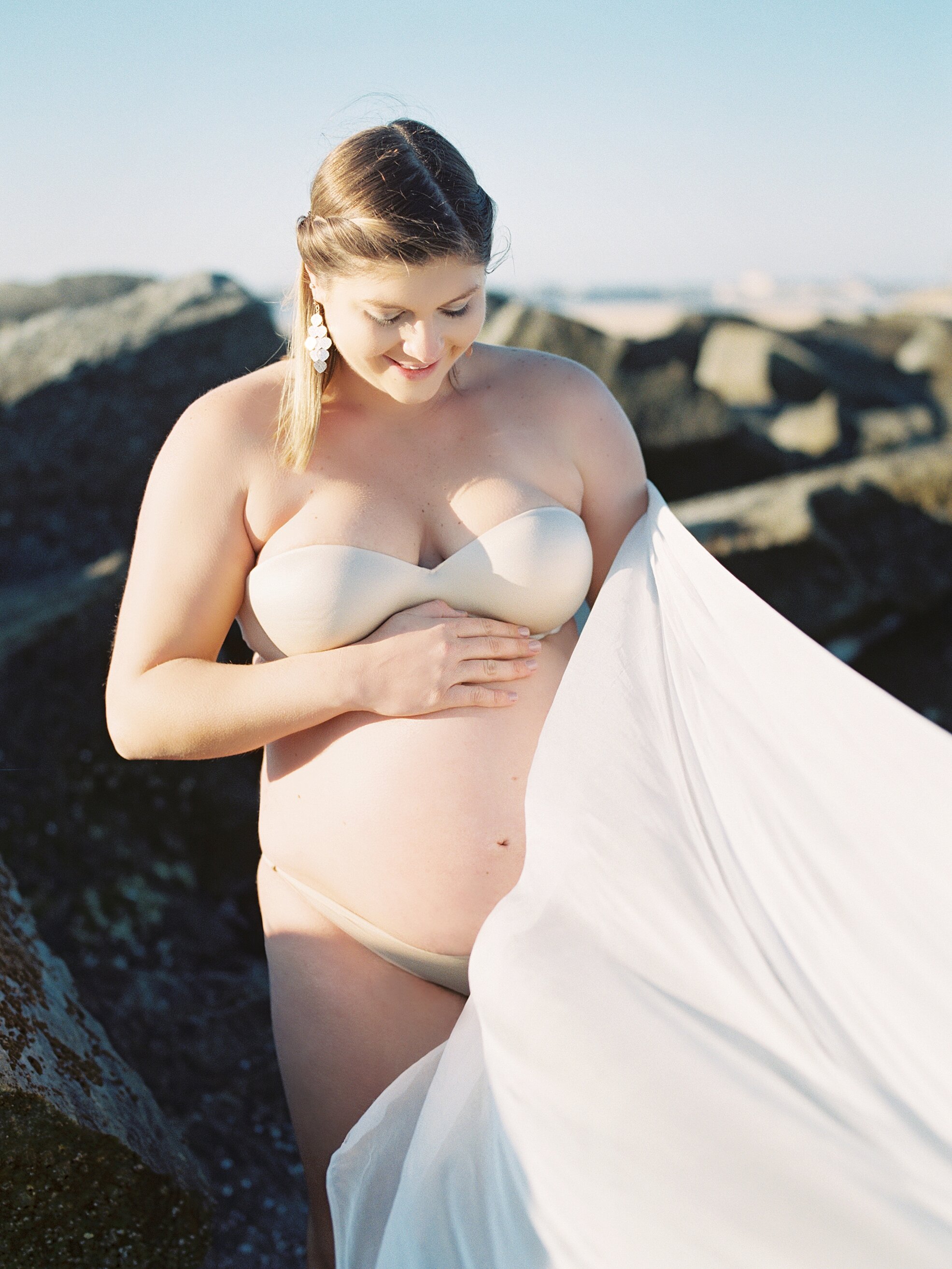 Sunrise Maternity Shoot at Vilano Beach- Fine Art Maternity Photoshoot- Lisa Silva Photography- Jacksonville, St. Augustine, Ponte Vedra Beach, Amelia Island, Florida Fine Art Film Wedding and Lifestyle Photography_0015a.jpg