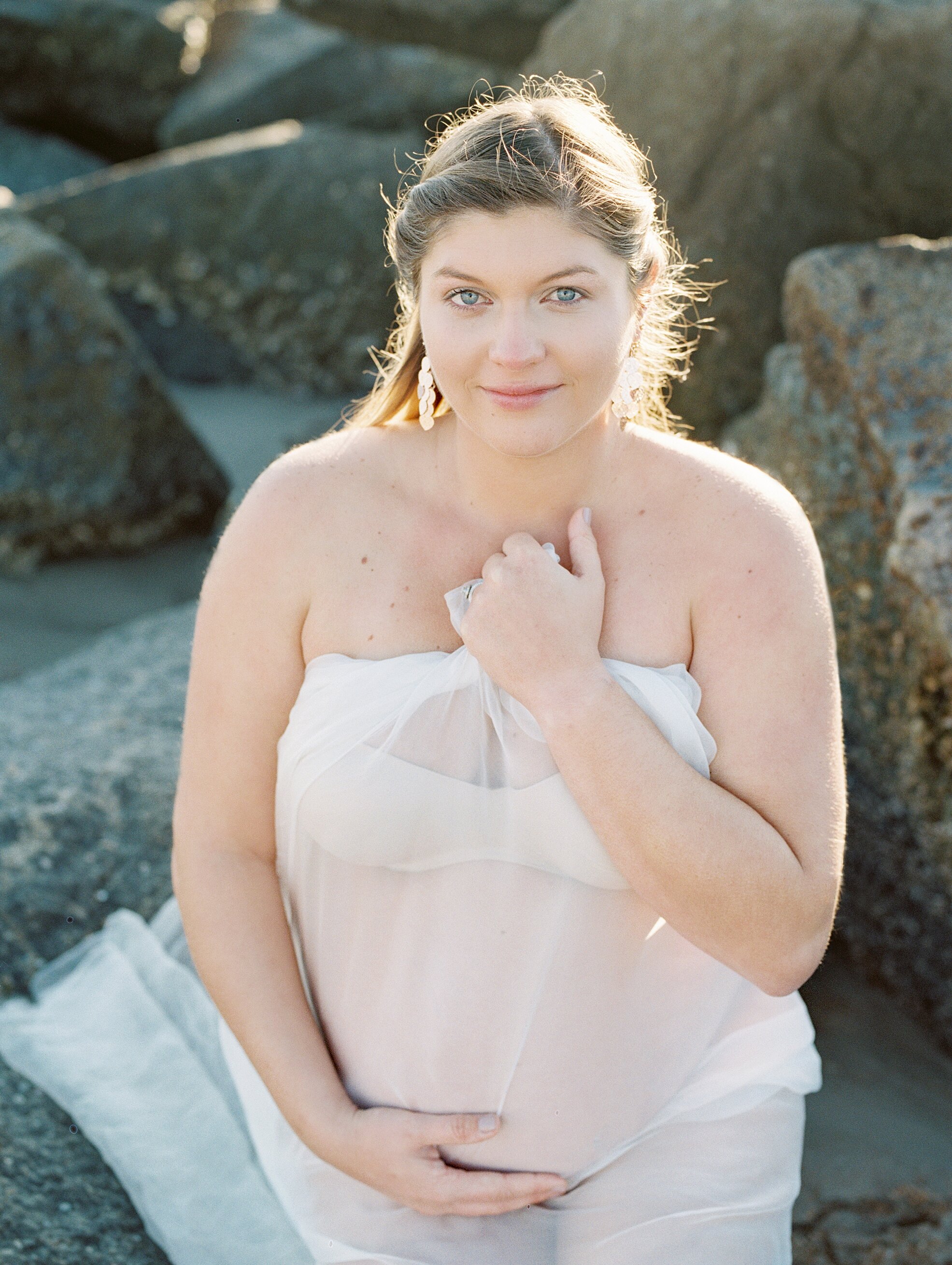 Sunrise Maternity Shoot at Vilano Beach- Fine Art Maternity Photoshoot- Lisa Silva Photography- Jacksonville, St. Augustine, Ponte Vedra Beach, Amelia Island, Florida Fine Art Film Wedding and Lifestyle Photography_0018.jpg