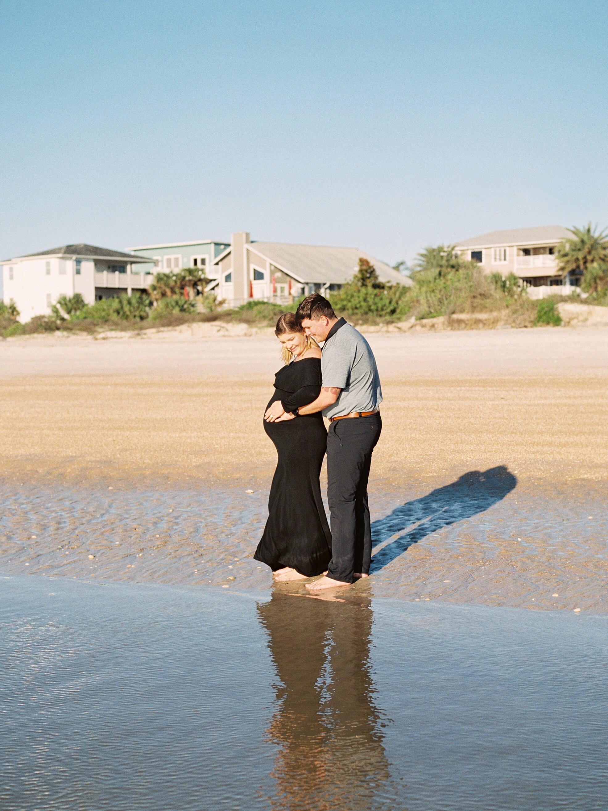 Sunrise Maternity Shoot at Vilano Beach- Fine Art Maternity Photoshoot- Lisa Silva Photography- Jacksonville, St. Augustine, Ponte Vedra Beach, Amelia Island, Florida Fine Art Film Wedding and Lifestyle Photography_0026.jpg