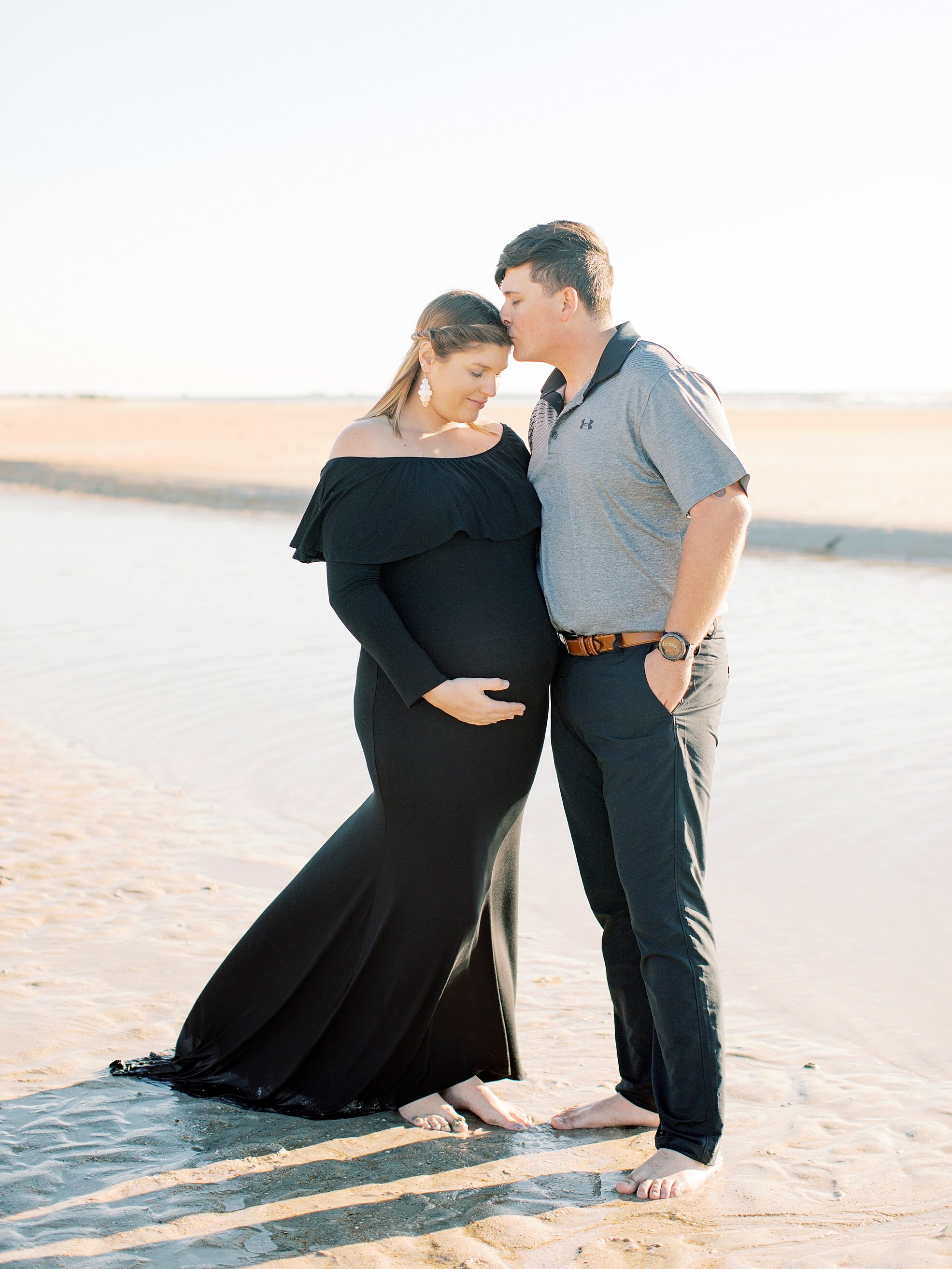 Sunrise Maternity Shoot at Vilano Beach- Fine Art Maternity Photoshoot- Lisa Silva Photography- Jacksonville, St. Augustine, Ponte Vedra Beach, Amelia Island, Florida Fine Art Film Wedding and Lifestyle Photography_0028.jpg