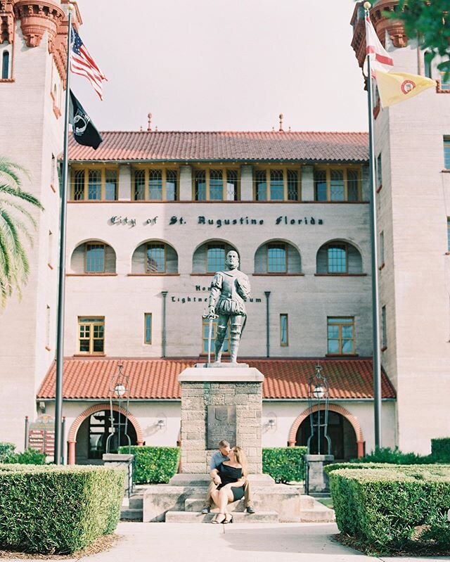 I had this beautiful engagement session with Mallory and Brian a few weeks ago in Downtown St. Augustine and of course we had to capture some images in front of their venue, the beautiful Lightner Museum.  I loved this couple and am so excited for th