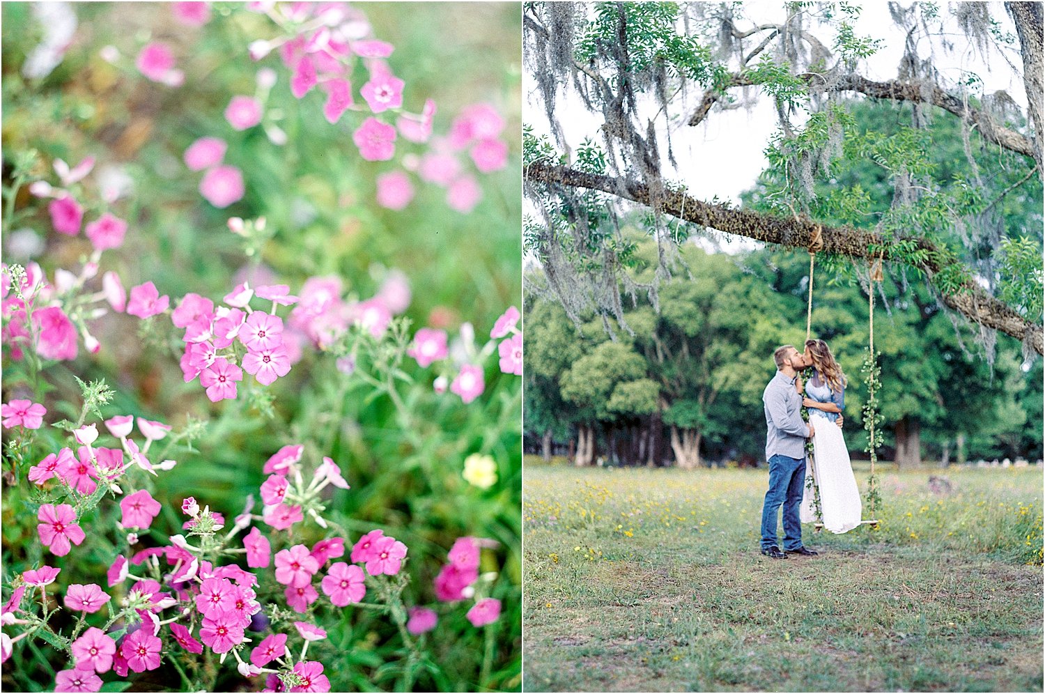 Taylor and Shaffer's Flower Field Engagement Session- St. Augustine, Florida- Jacksonville, Ponte Vedra Beach, St. Augustine, Amelia Island, Florida and Destination Fine Art Film Wedding Photography_0023.jpg