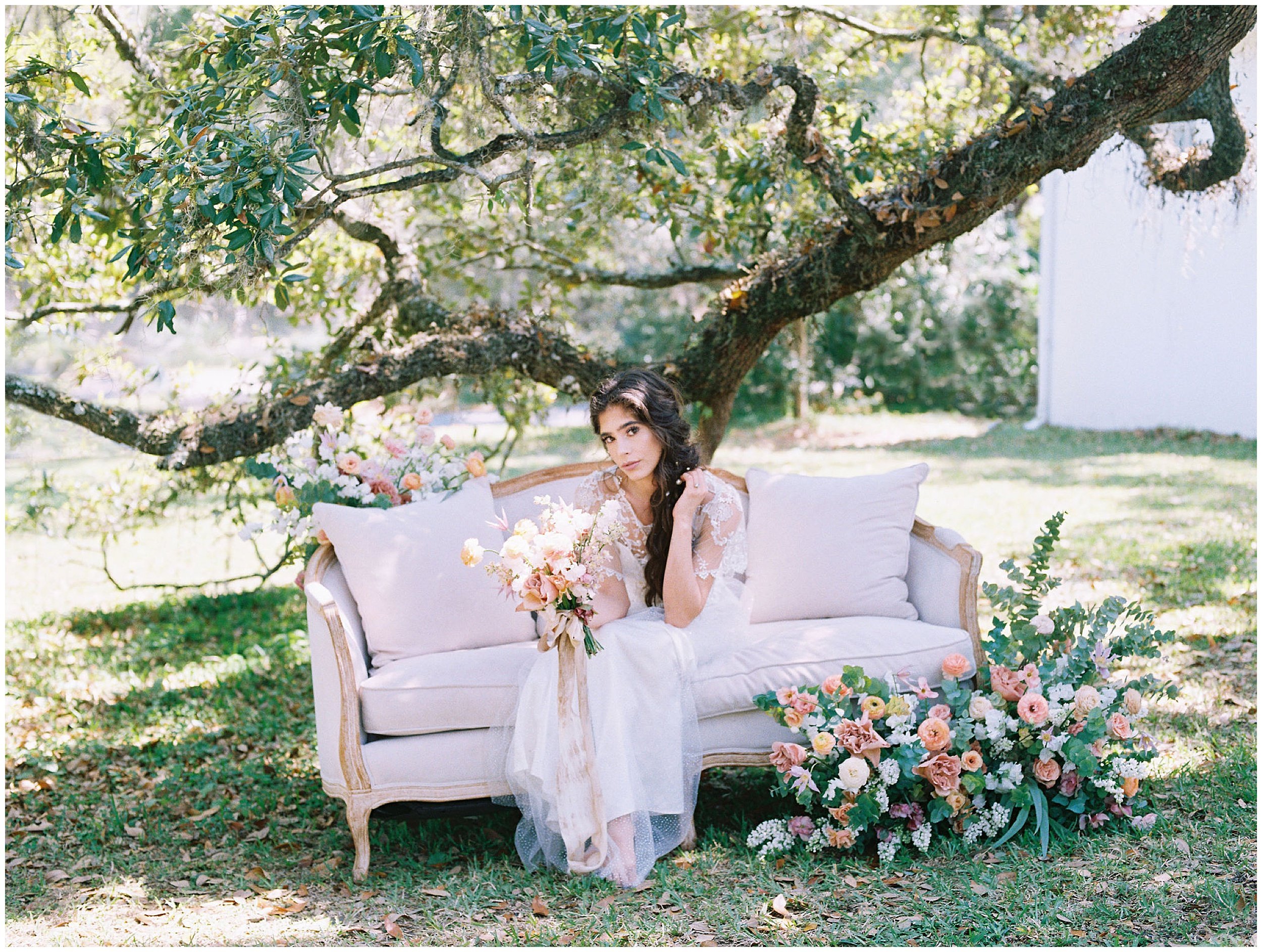 Lisa Silva Photography Jacksonville St Augustine Amelia Island Ponte Vedra Beach Fine Art Film Wedding Photographer- Bridal Shoot Editorial at Goodwood Museum and Gardens Tallahassee Florida_0092.jpg