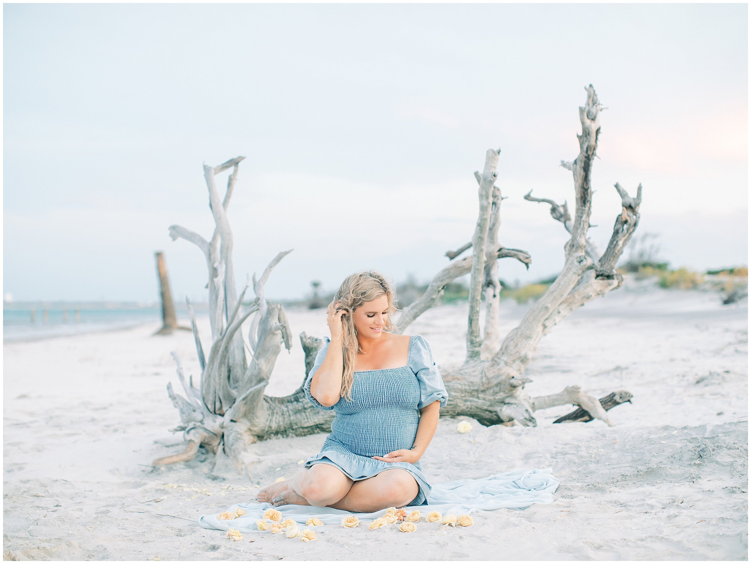 Lisa Silva Photography Jacksonville St Augustine Amelia Island Ponte Vedra Beach Fine Art Film Wedding Photographer- Beach Family Maternity Session_0028.jpg