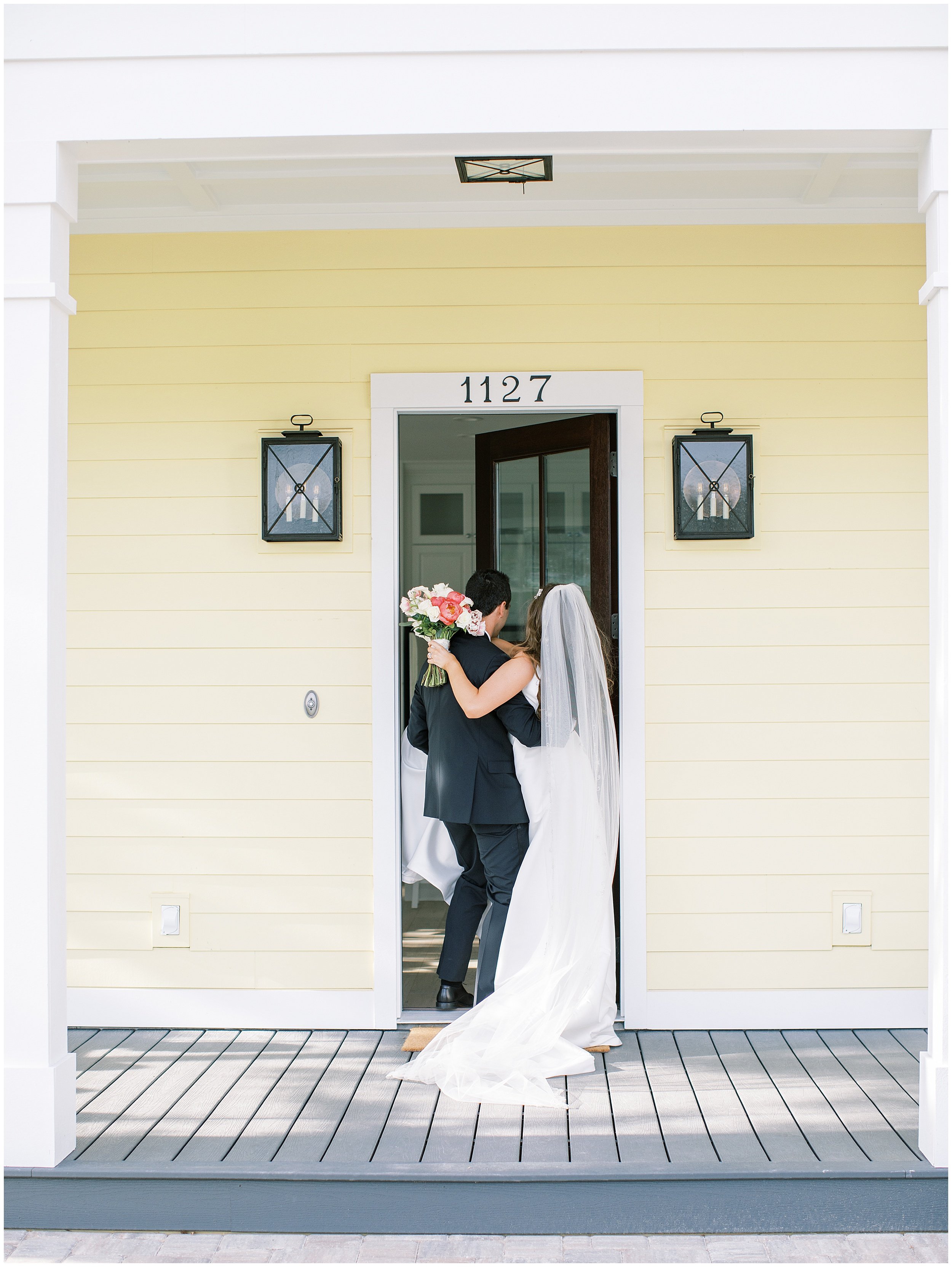 Lisa Silva Photography Jacksonville St Augustine Amelia Island Ponte Vedra Beach Fine Art Film Wedding Photographer- intimate elopement in couple's new home_0069.jpg