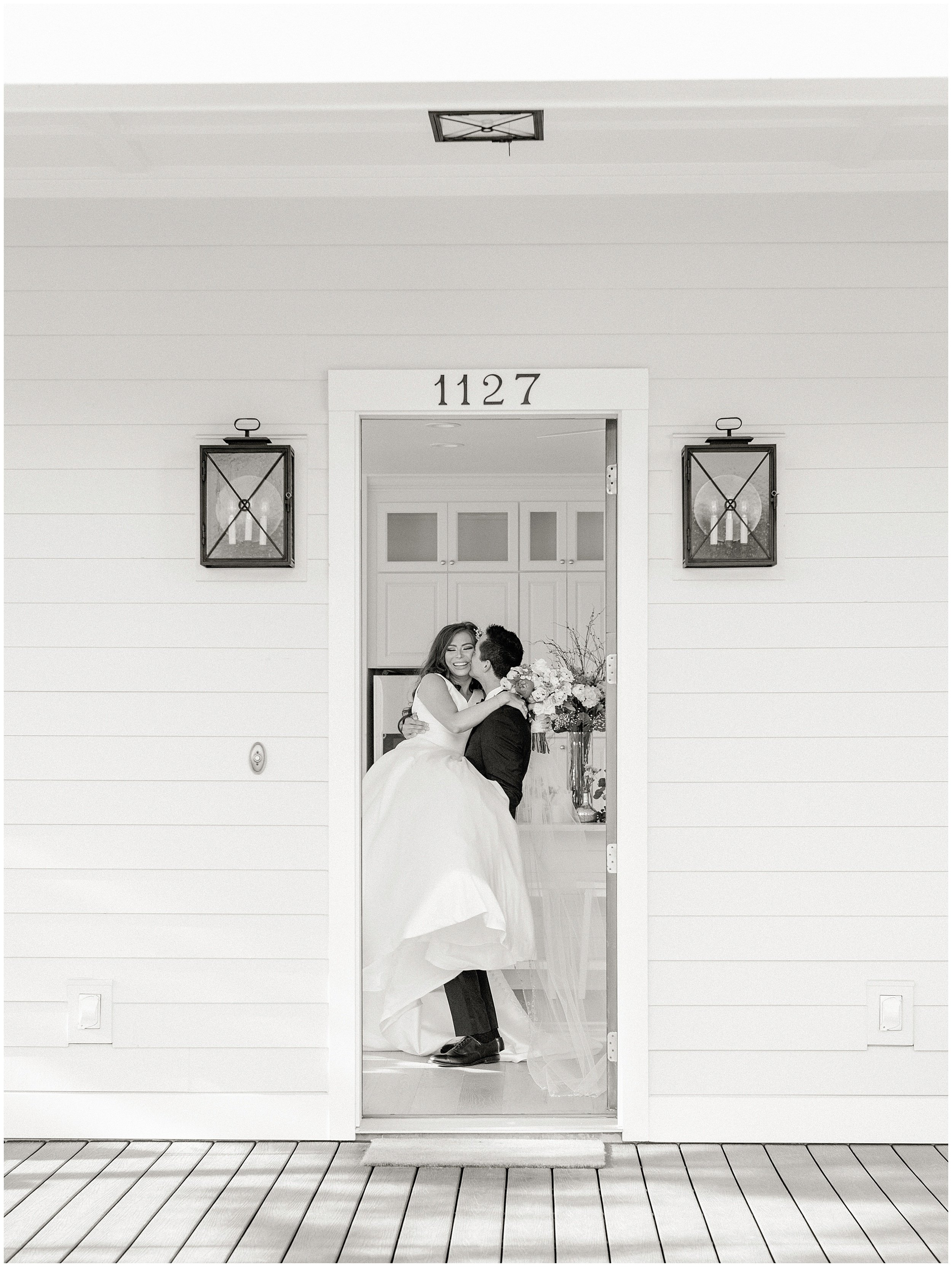 Lisa Silva Photography Jacksonville St Augustine Amelia Island Ponte Vedra Beach Fine Art Film Wedding Photographer- intimate elopement in couple's new home_0070.jpg