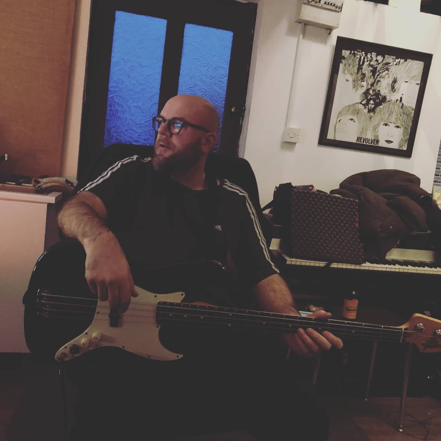 Groove station @diplah laying down bass on &quot;Last Animals&quot;.... It's his birthday tomorrow so show him some &hearts;️