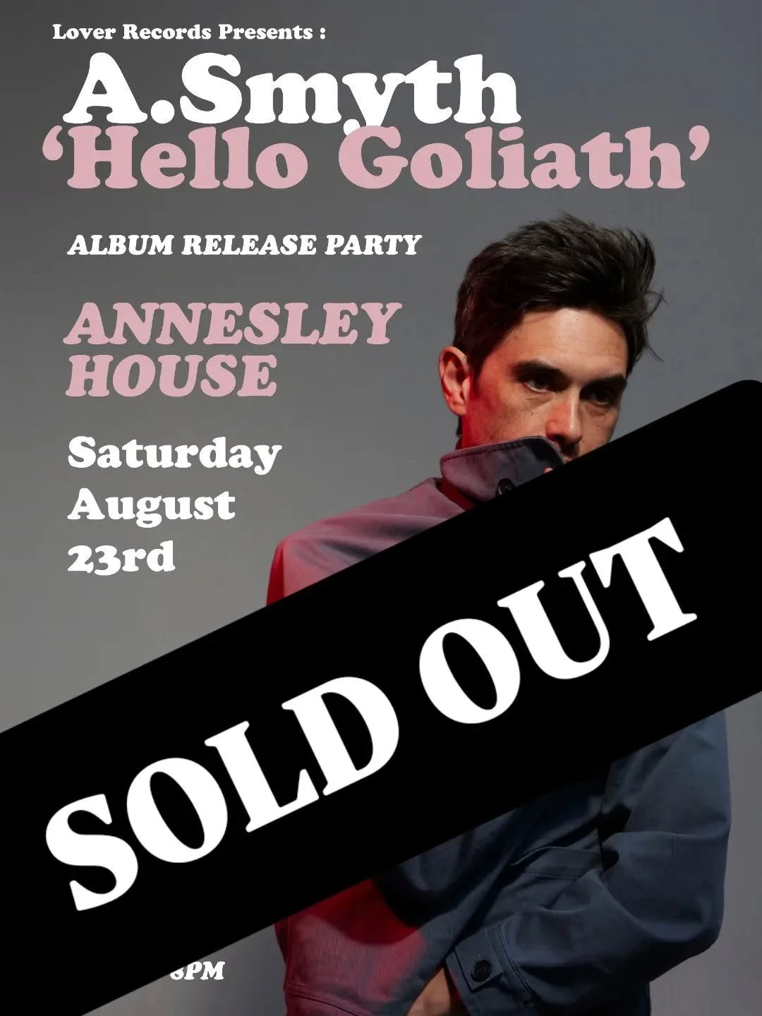 I am buzzing.... 'Hello Goliath' show is SOLD OUT