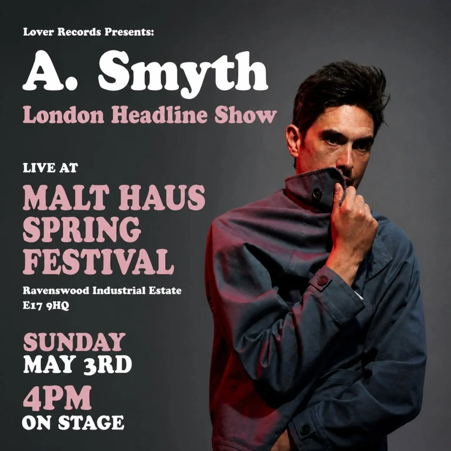 Tomorrow: London Headline Show May 3rd

Malt Haus Spring Festival 

#asmyth #london