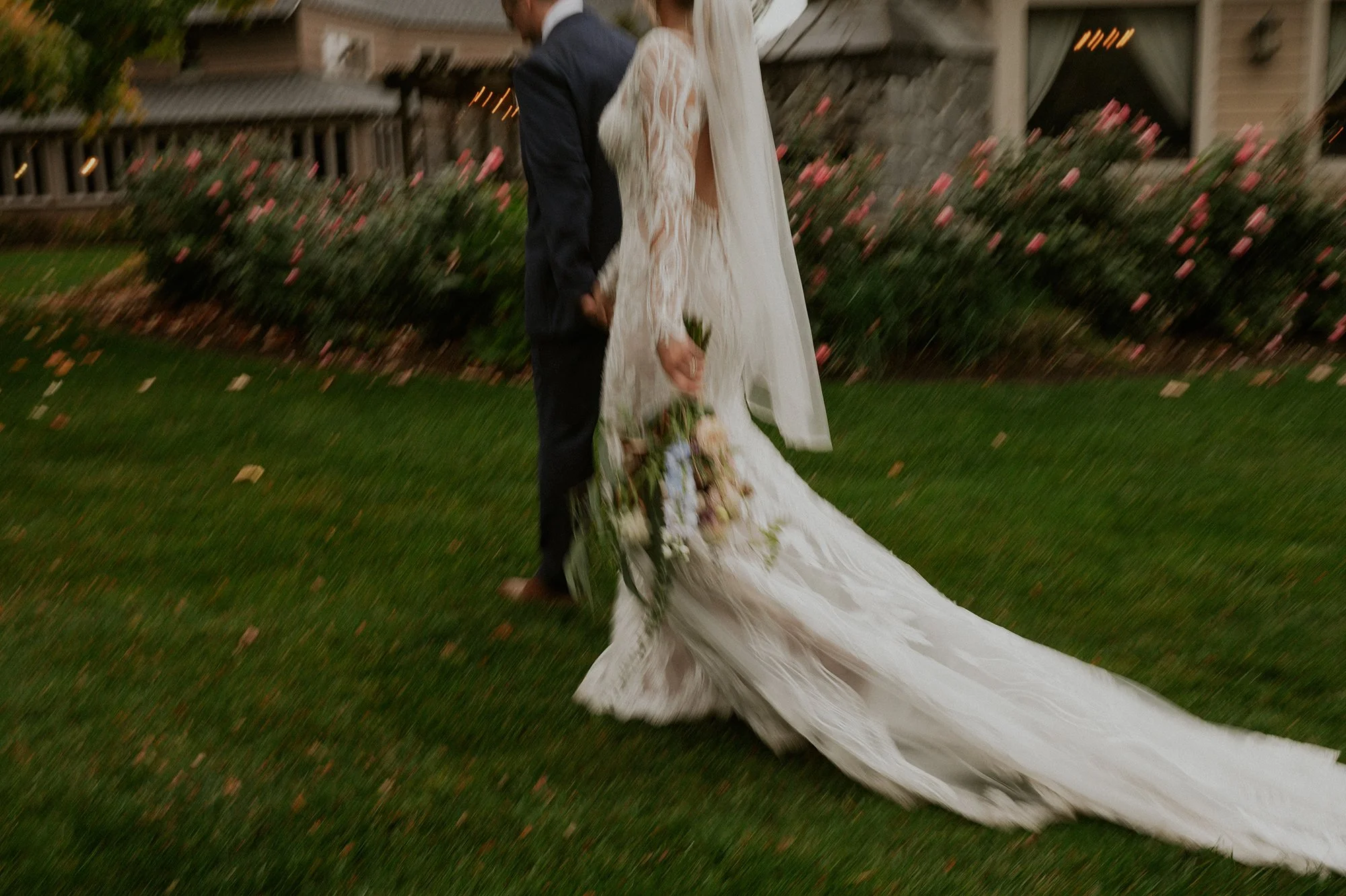Moody Romantic Peninsula Room Wedding