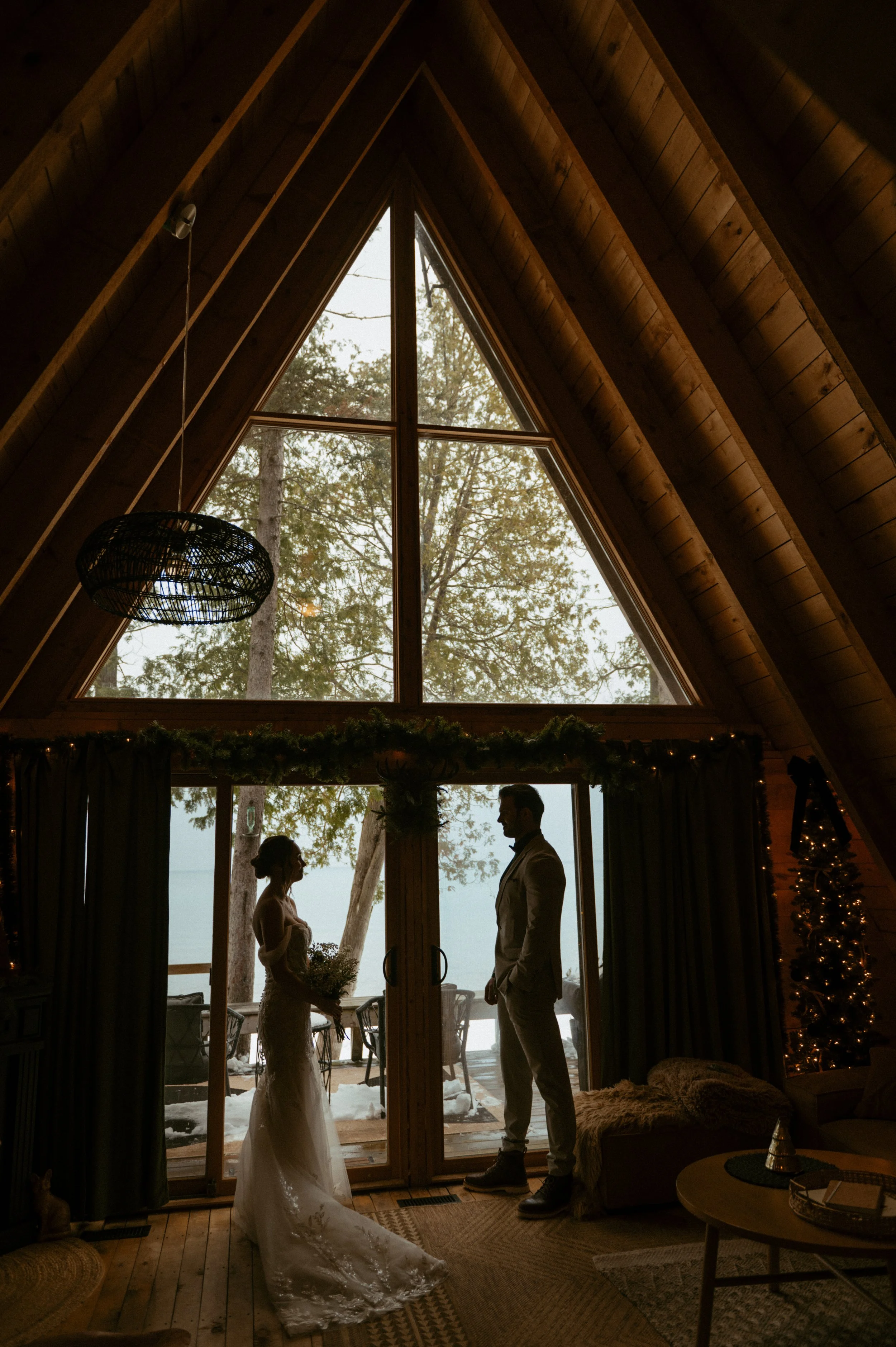 Cozy Intimate Winter Vow Renewal