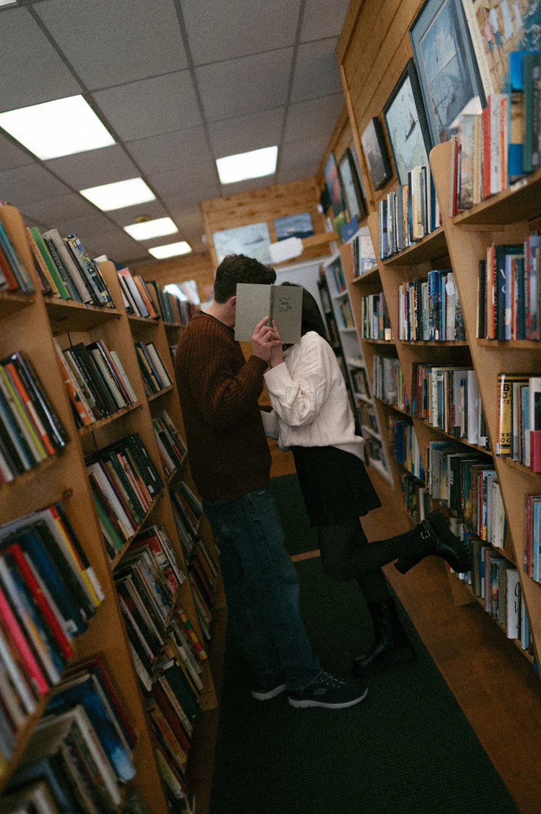 Cozy Couple’s Session at the Bookstore