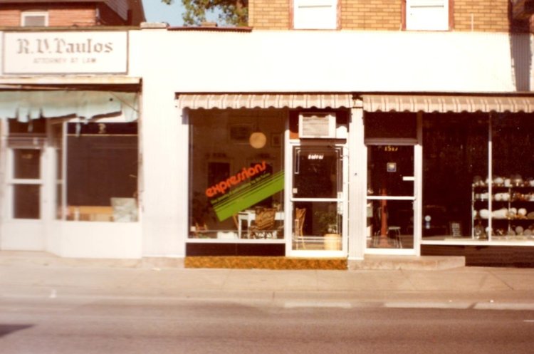 Expressions at its first location in 1977