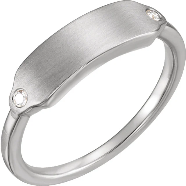 Sterling and Diamond Ring