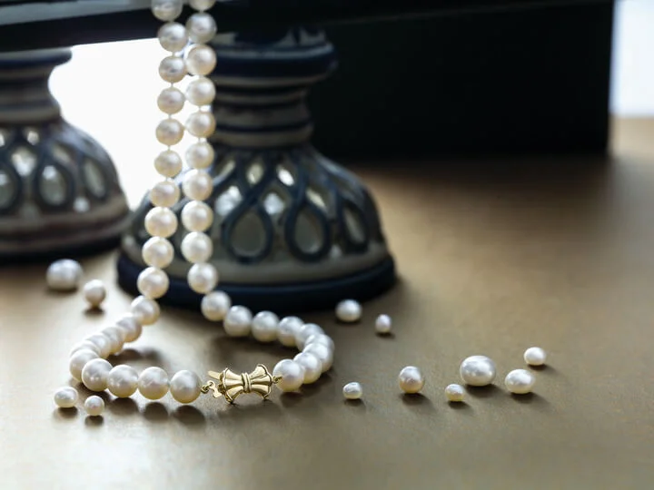 Strand of akoya pearls