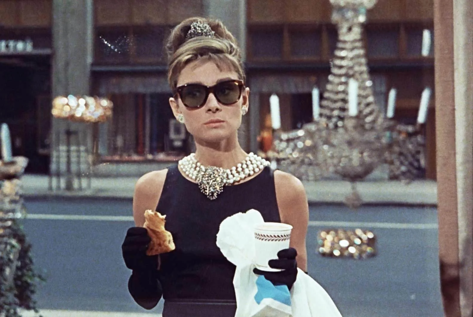 Audrey Hepburn as Holly Golightly in Breakfast at Tiffany's