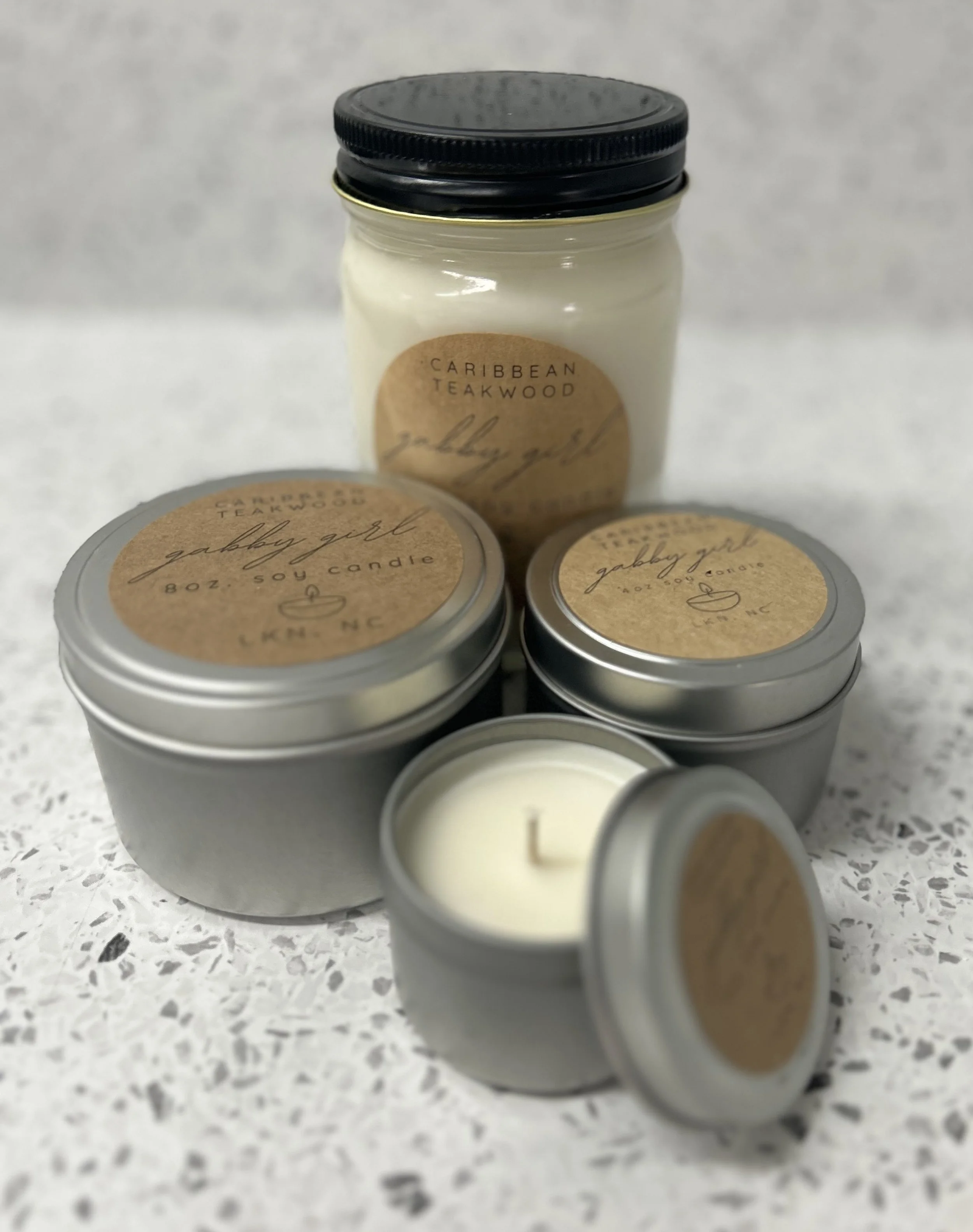 Caribbean Teakwood Scented Candle