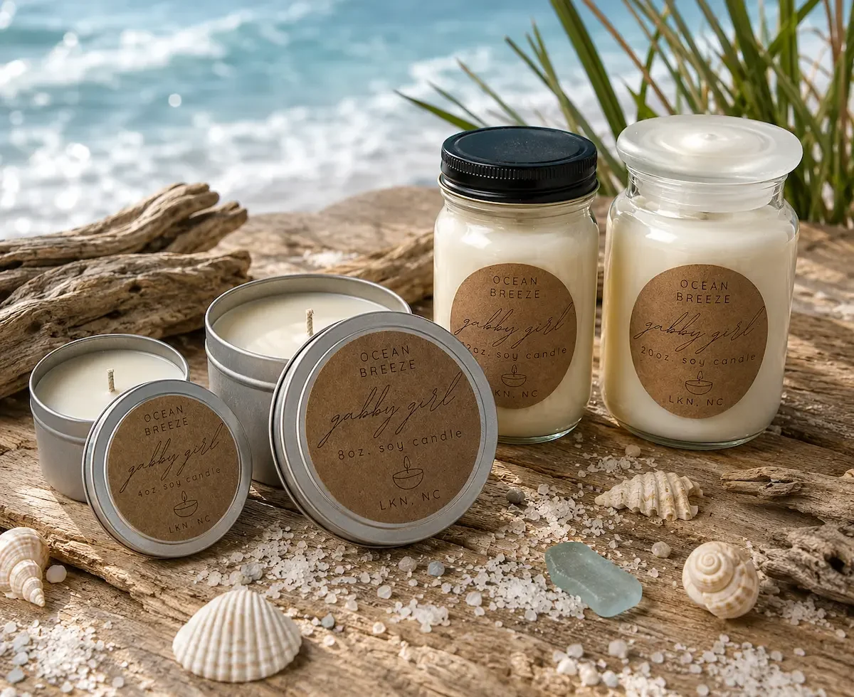 Ocean Breeze Scented Candle