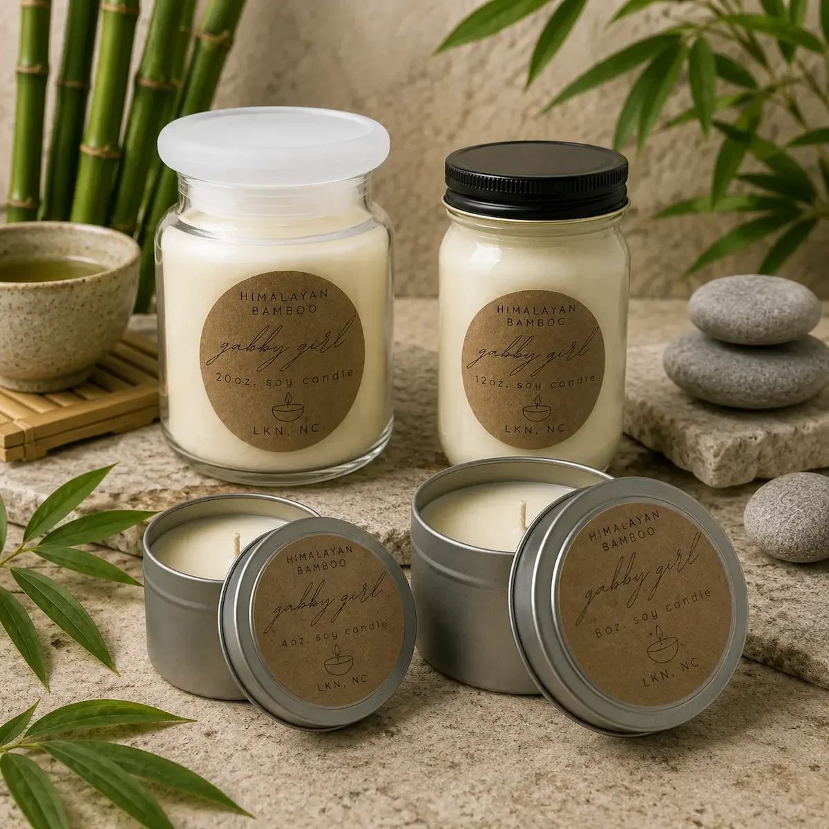 Himalayan Bamboo Scented Candle
