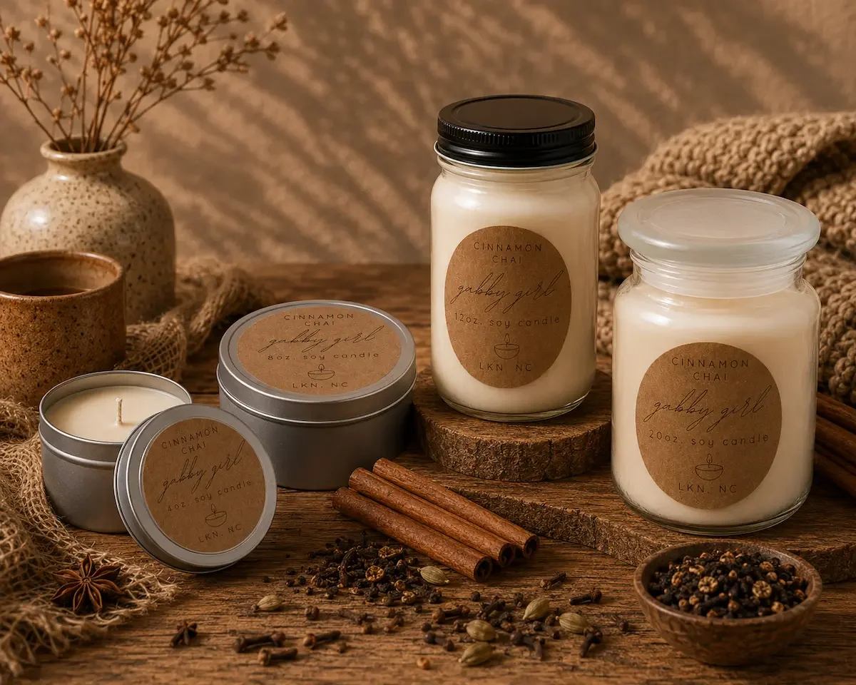 Cinnamon Chai Scented Candle