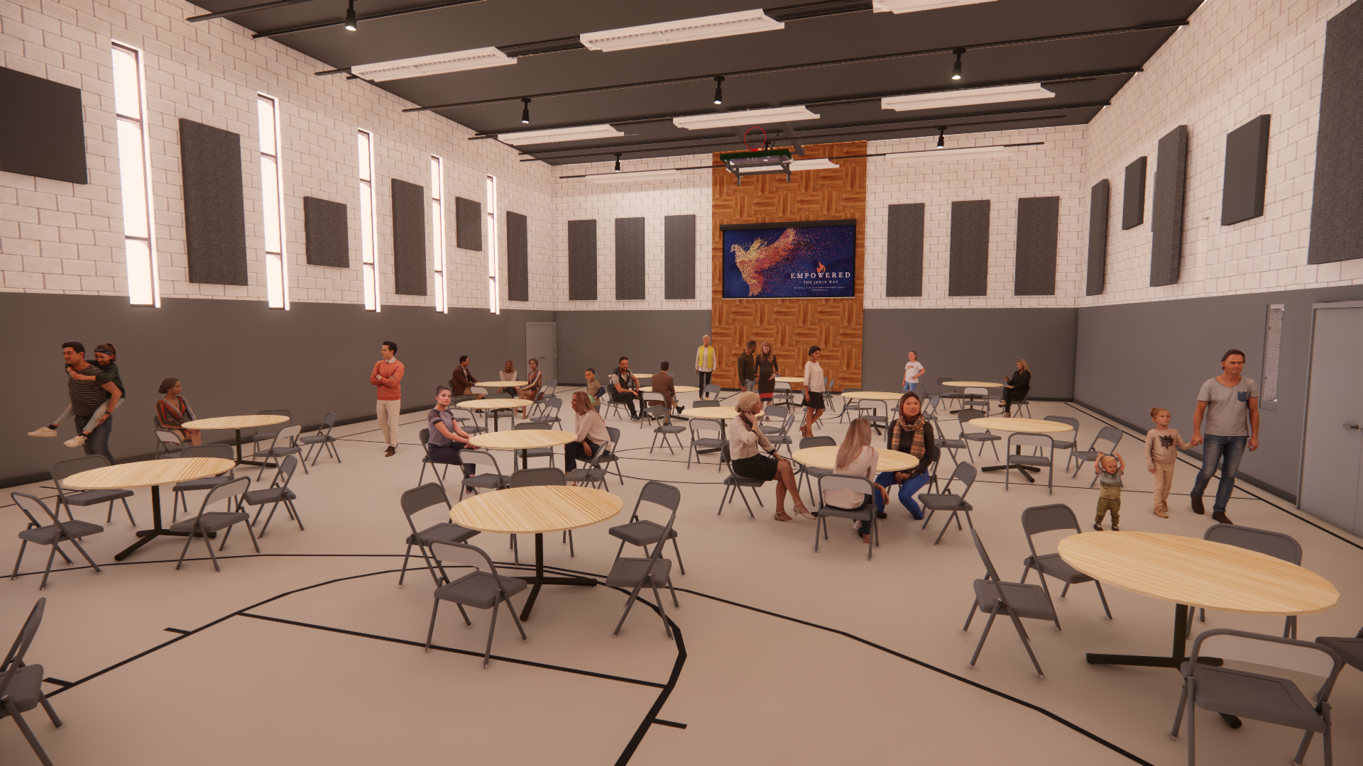 CH Gym Rendering - Banquette Scene with Stone Grey Rubber Flooring.png