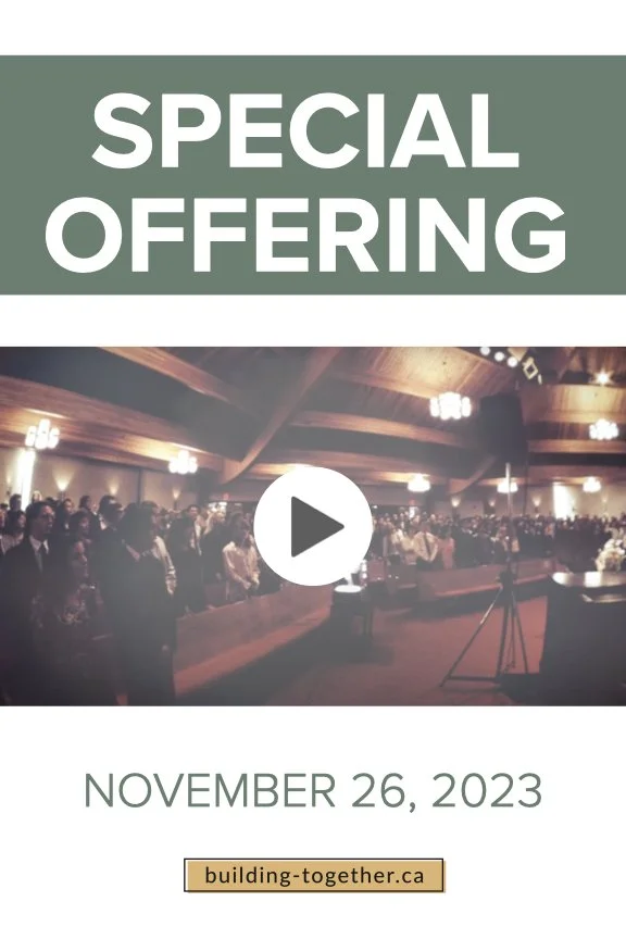 VIDEO: Nov 26, 2023 Special Offering