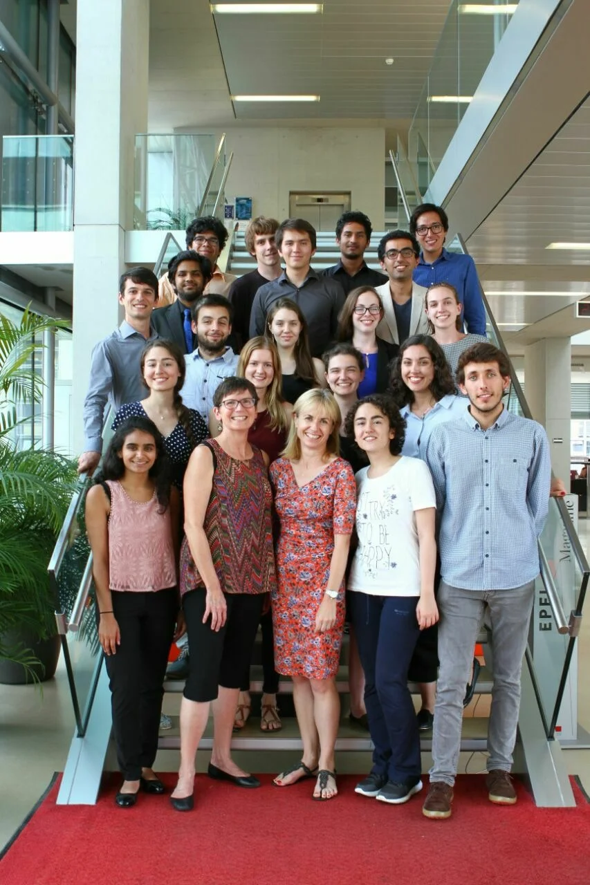 Students and coordinators at the author's summer research symposium.