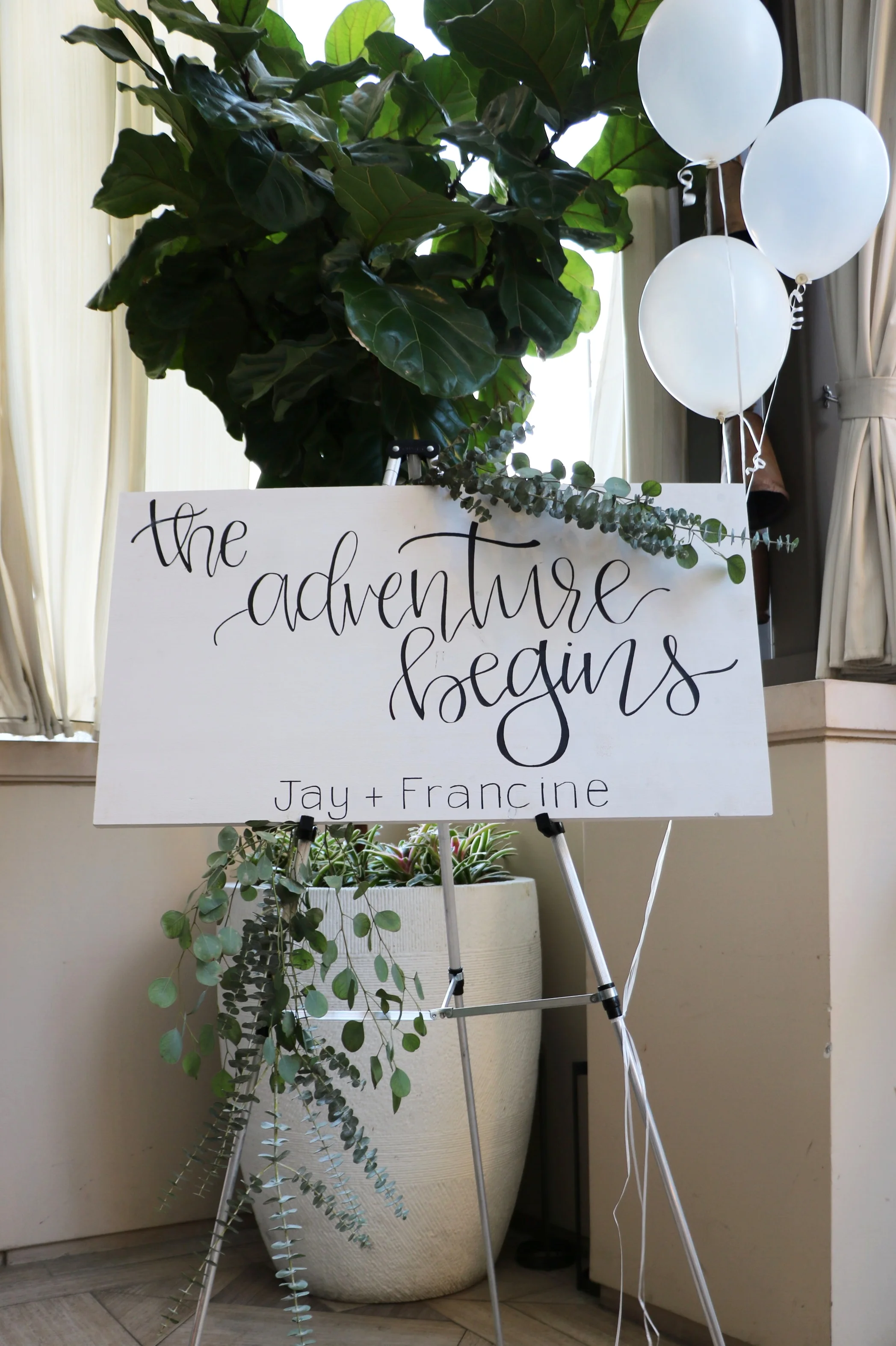 Hand-Lettered Wooden Sign