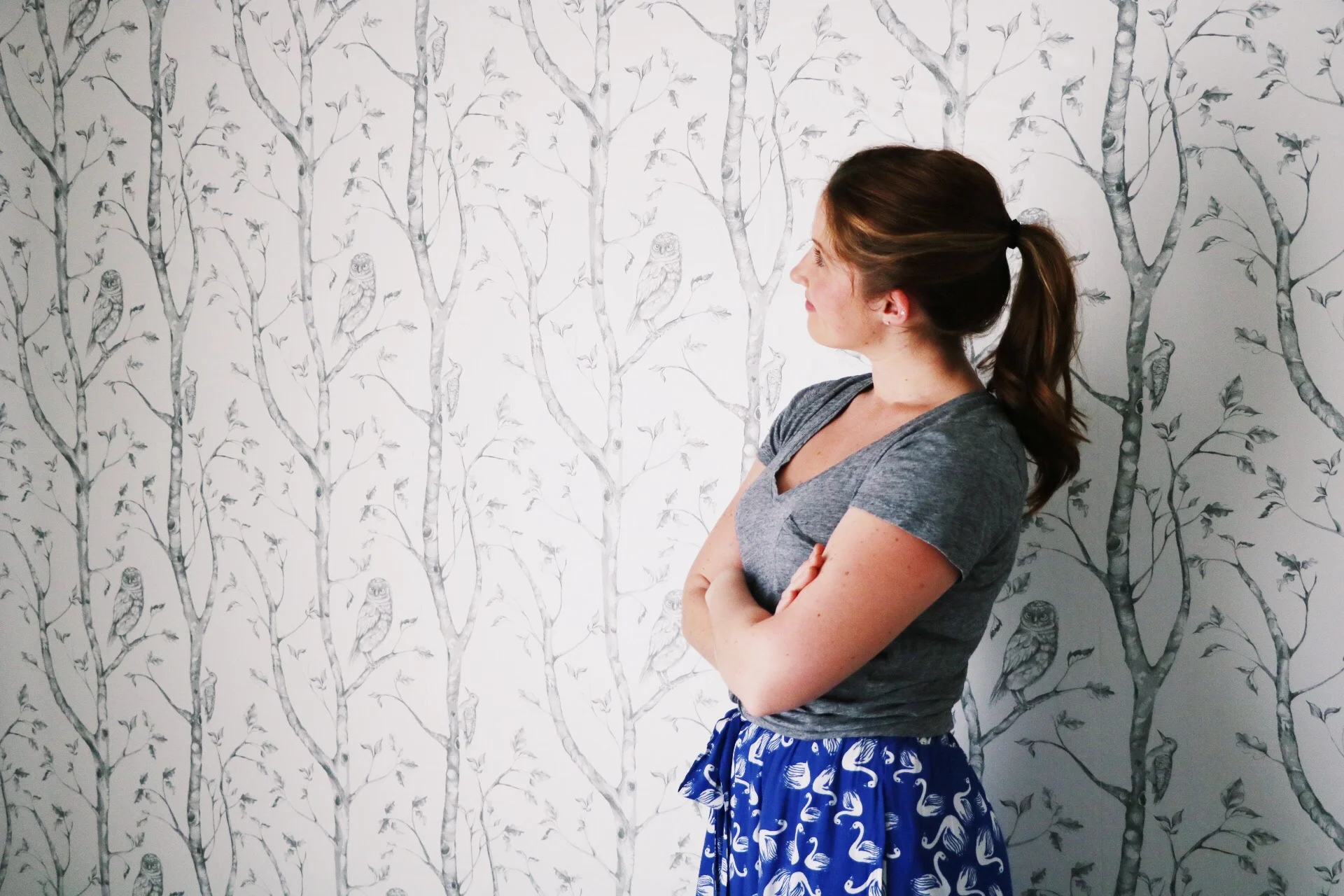 Accent Wall with Peel and Stick Wallpaper